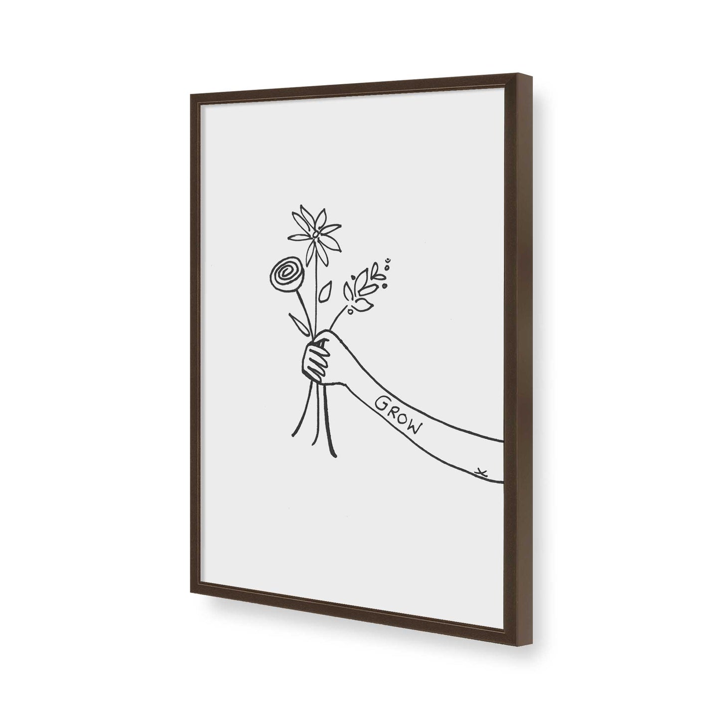 [Color:Belvinder Brown], Picture of art in a Belvinder Brown frame of the corner
