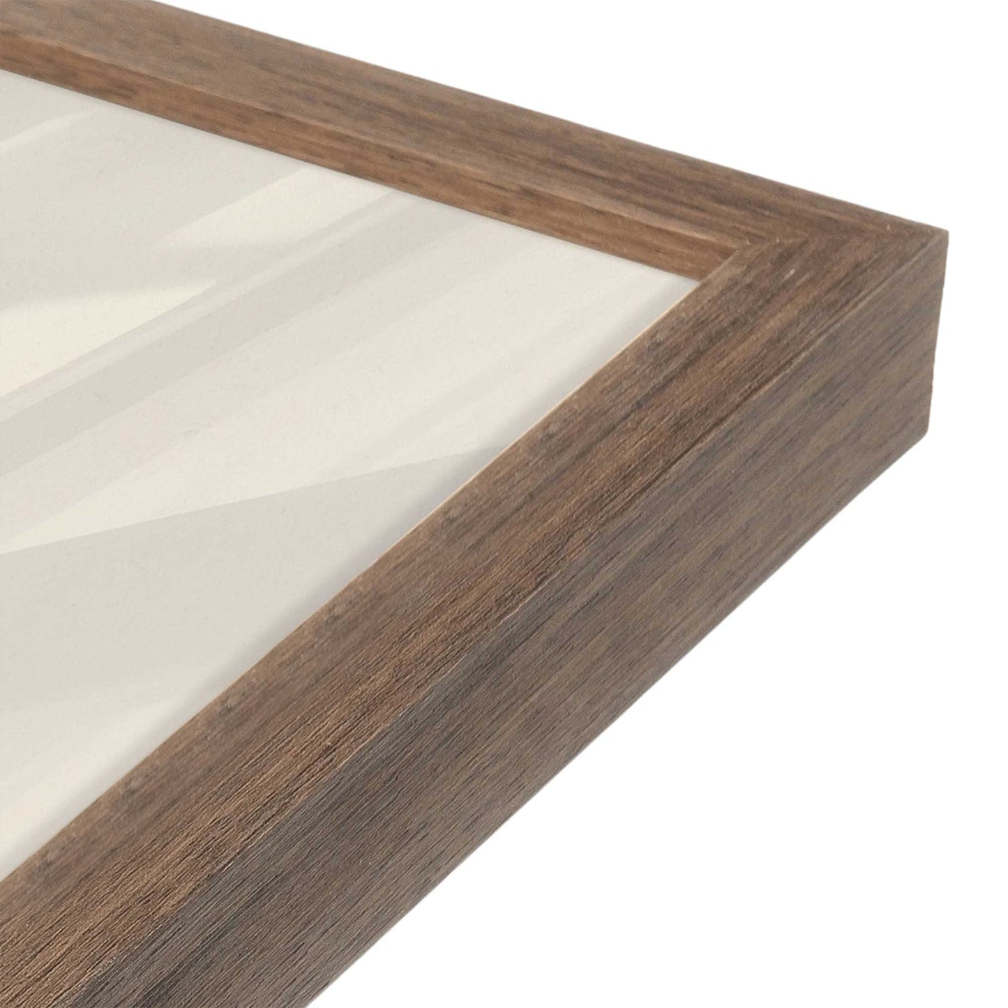 [Color:Walnut], Picture of art in a Walnut frame at an angle