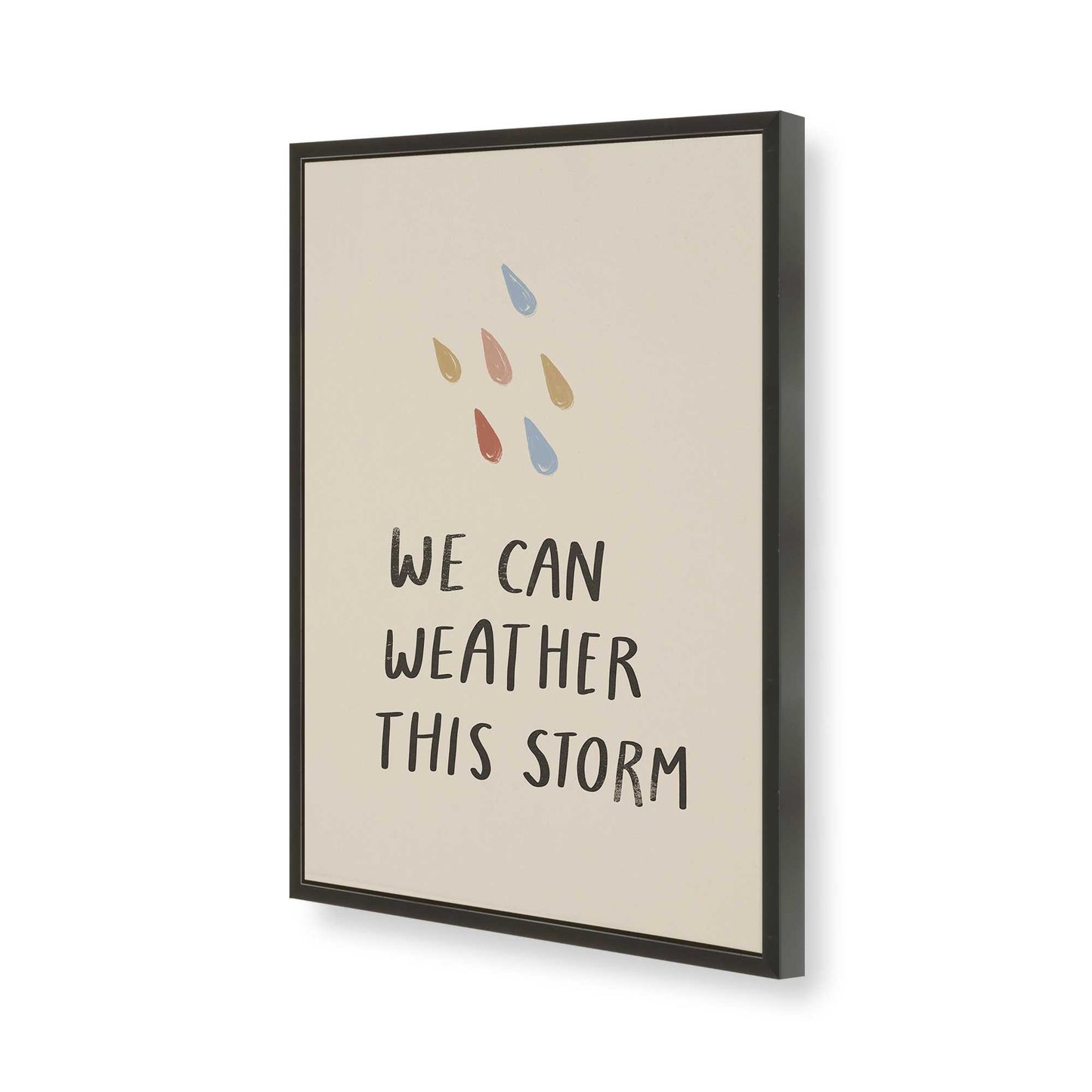 [Color:Satin Black], Picture of art in a Satin Black frame of the corner