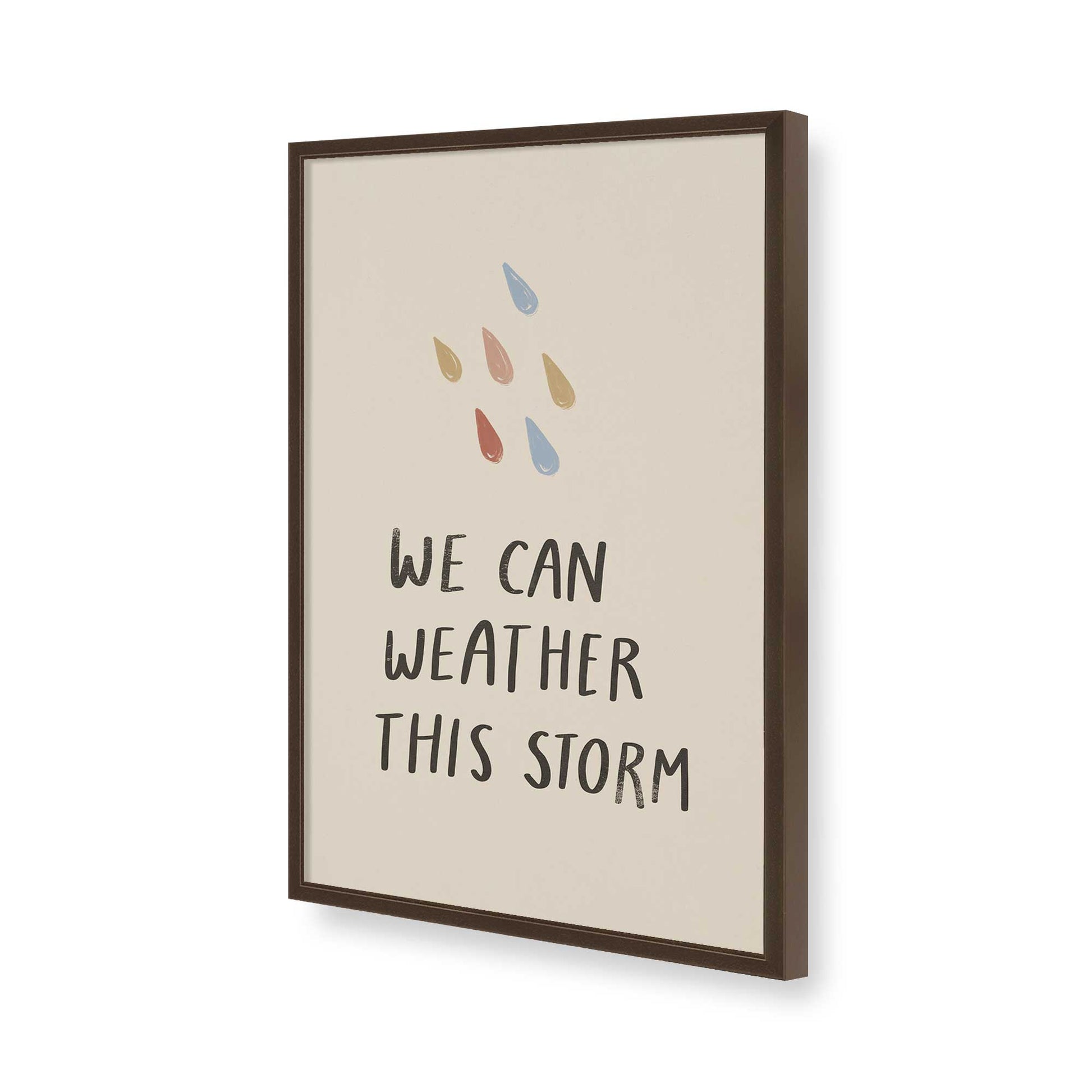 [Color:Brown], Picture of art in a Brown frame of the corner