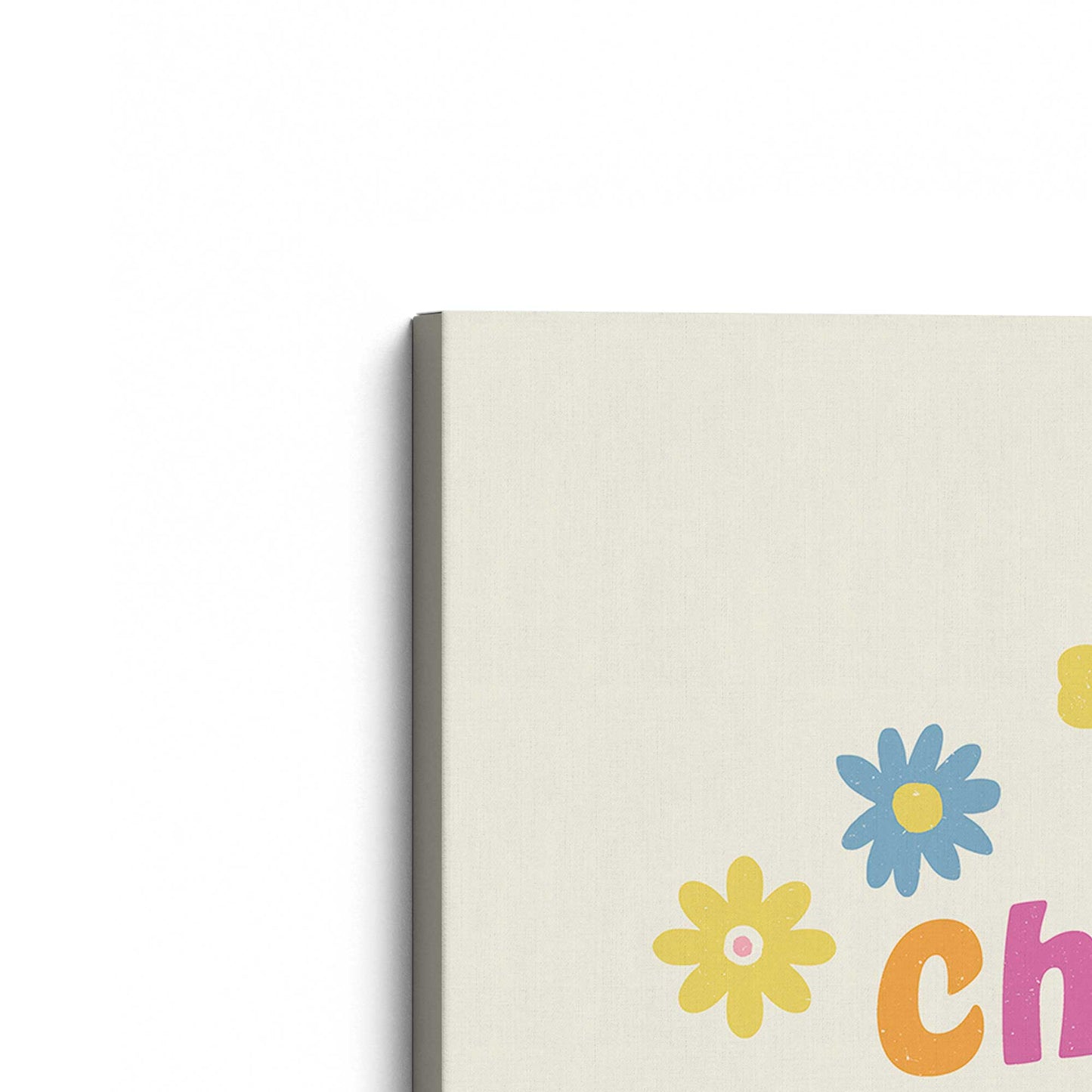 [Color:Stretched Canvas], Picture of the corner of the art