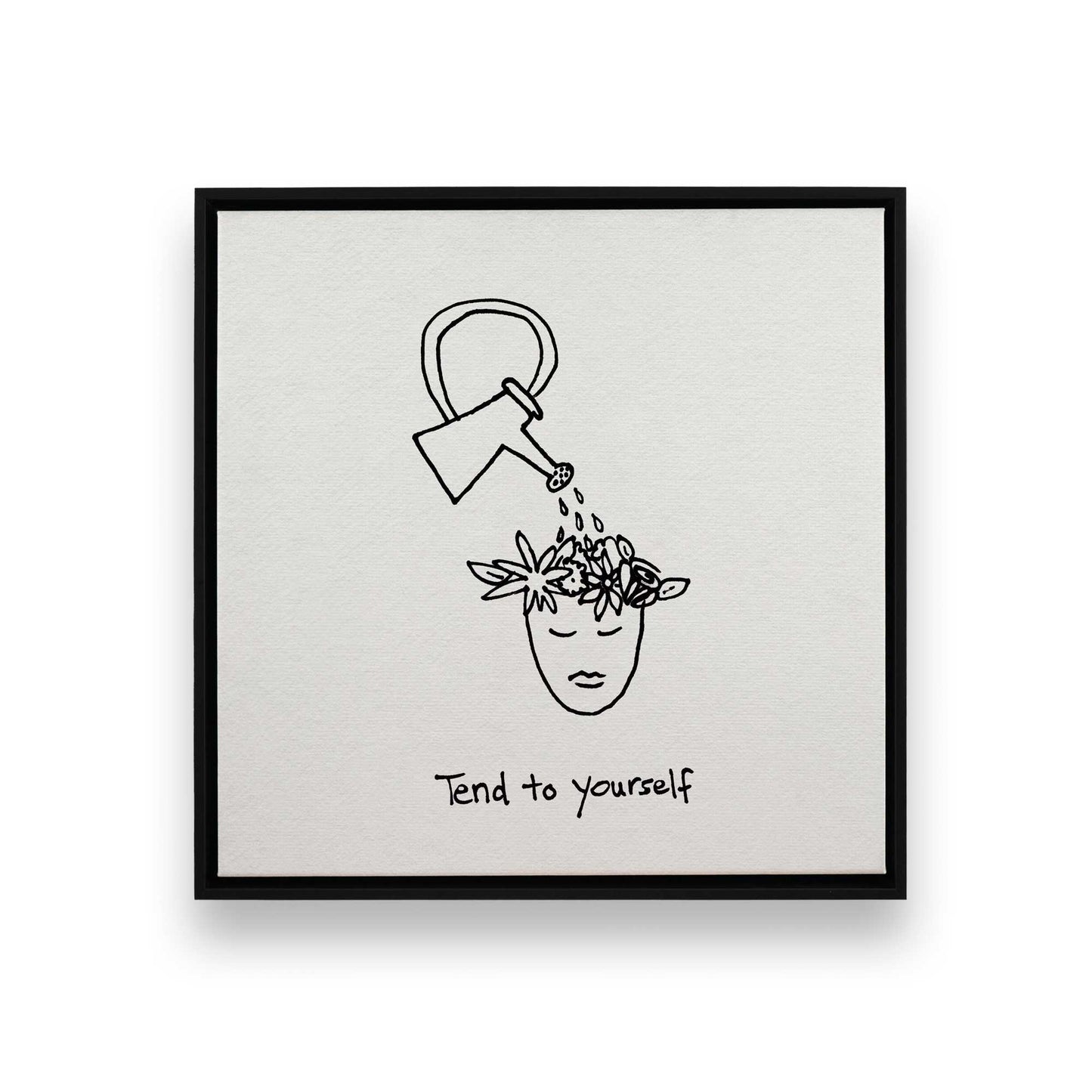 [Color:Satin Black], Picture of art in a Satin Black frame