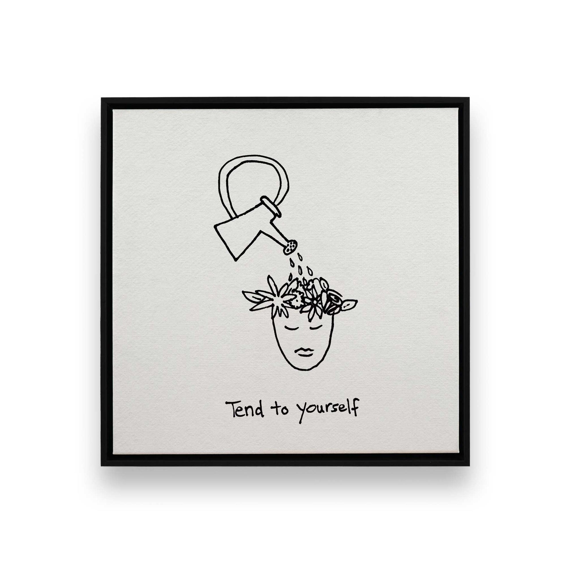 [Color:Satin Black], Picture of art in a Satin Black frame