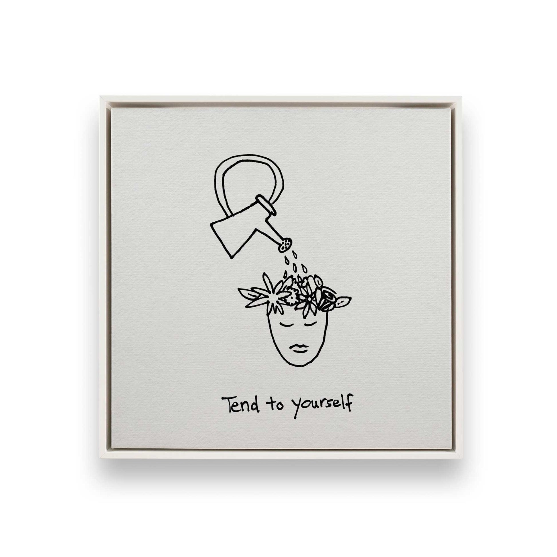 [Color:Opaque White], Picture of art in a White frame