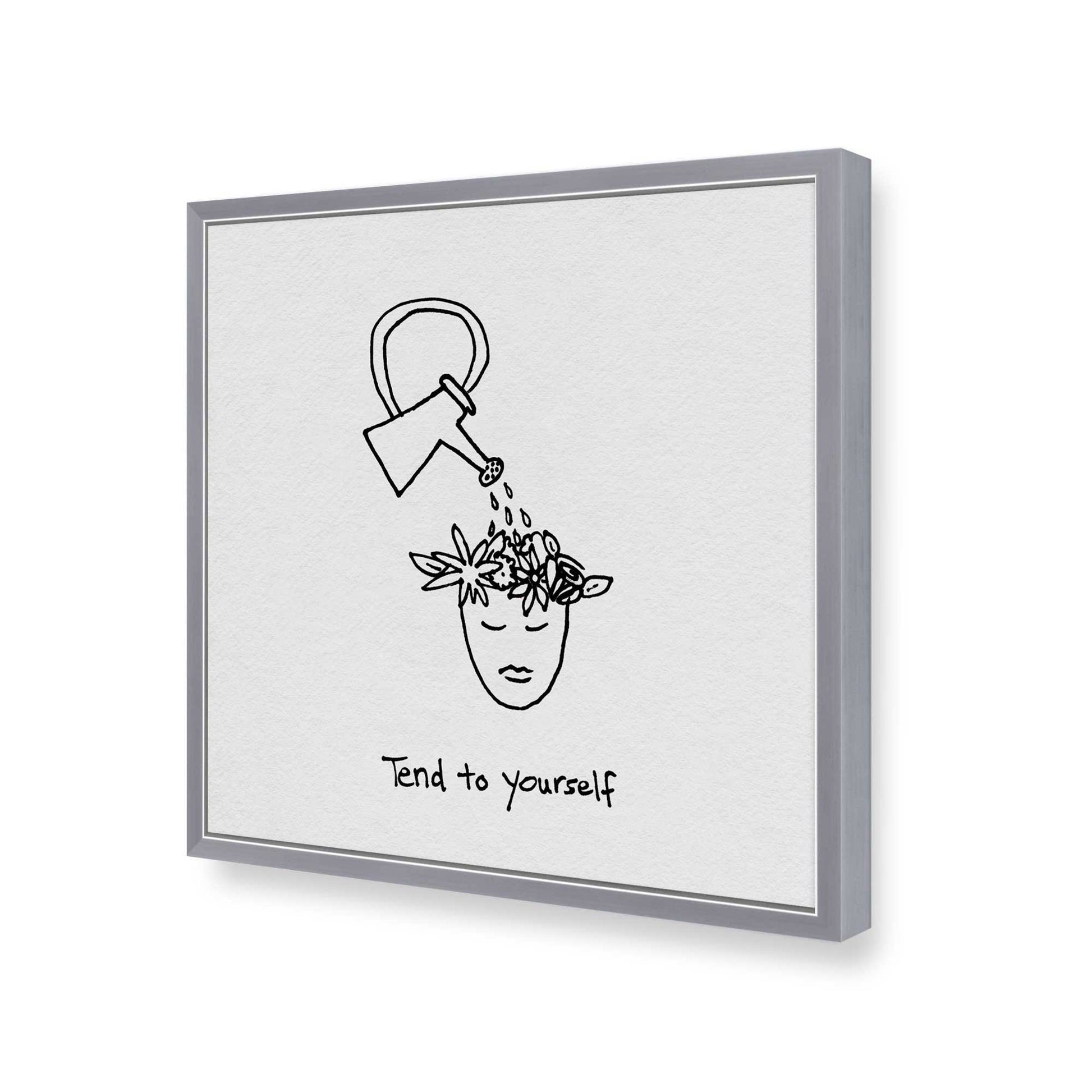 [Color:Polished Chrome], Picture of art in a Polished Chrome frame of the corner