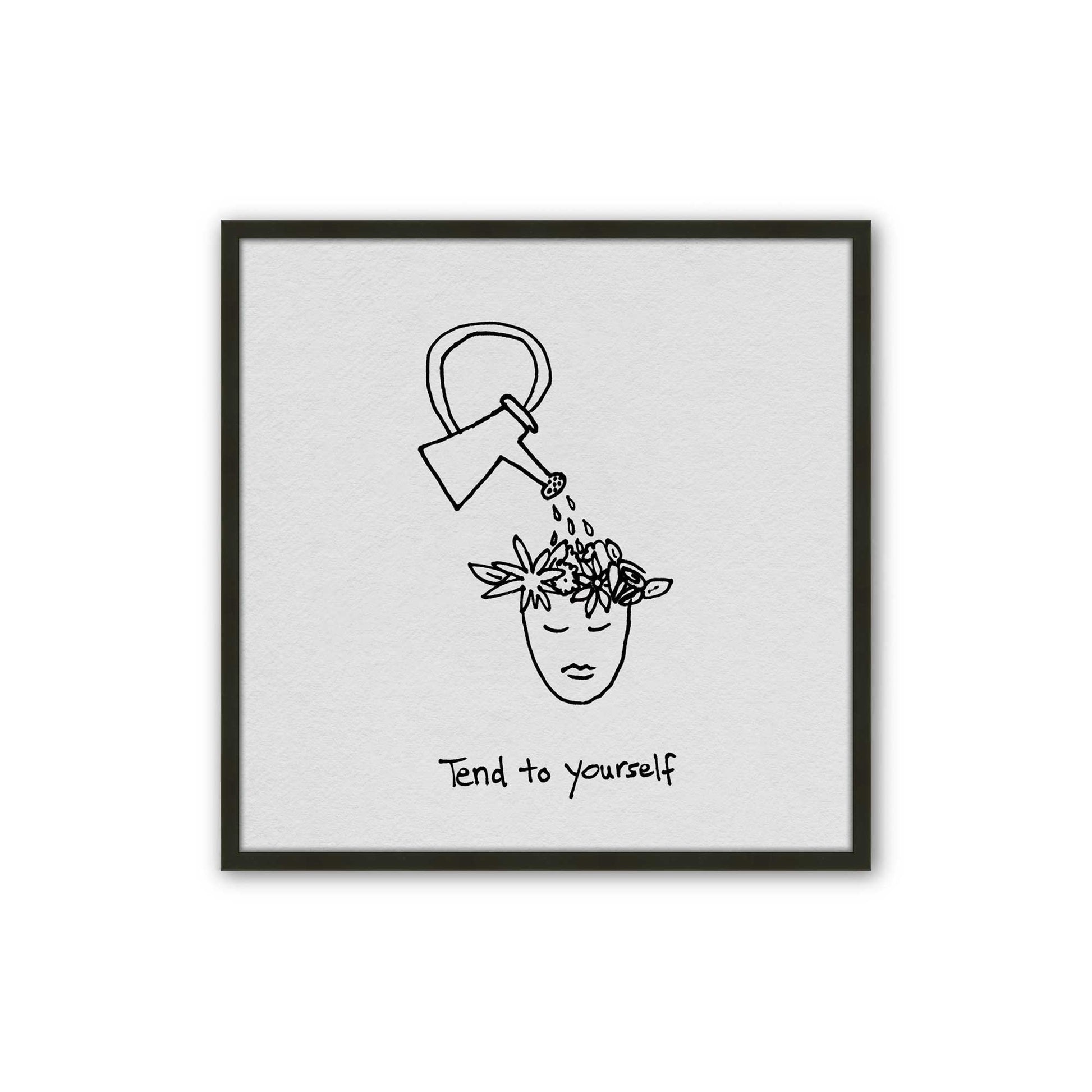 [Color:Satin Black], Picture of art in a Satin Black frame