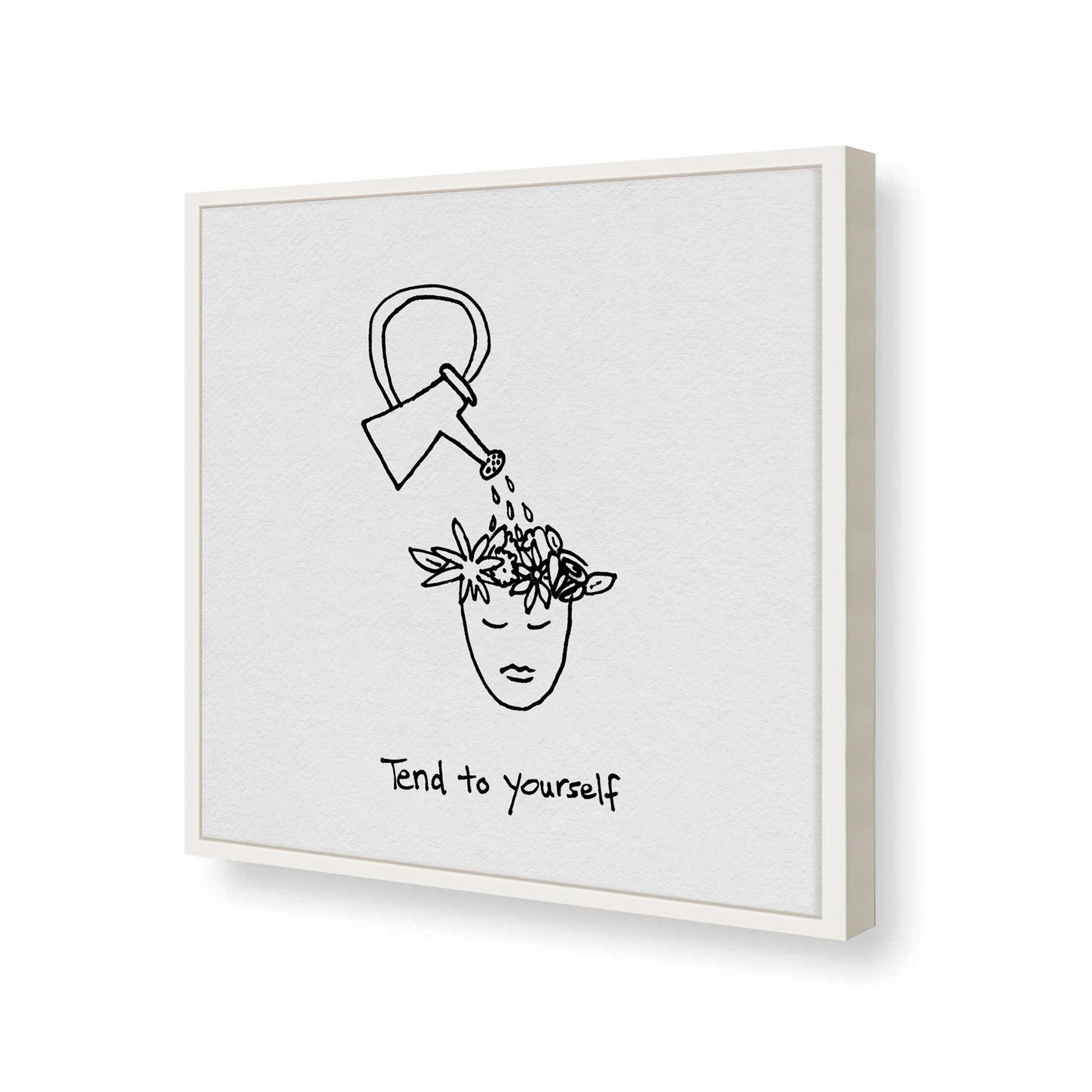 [Color:Opaque White], Picture of art in a Opaque White frame of the corner