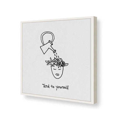 [Color:Opaque White], Picture of art in a Opaque White frame of the corner