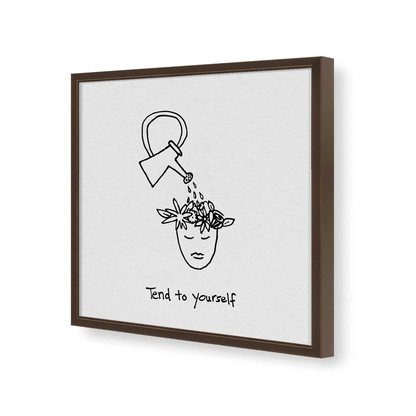 [Color:Espresso], Picture of art in a Espresso frame of the corner