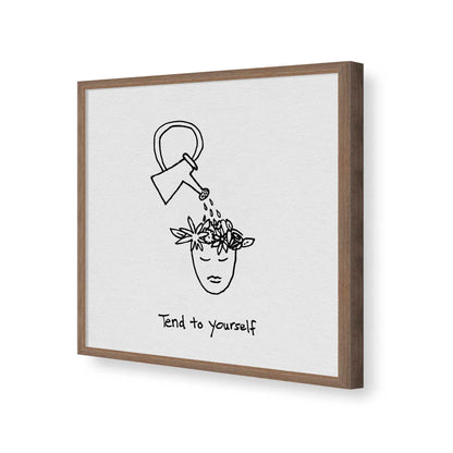 [Color:Walnut], Picture of art in a Walnut frame of the corner