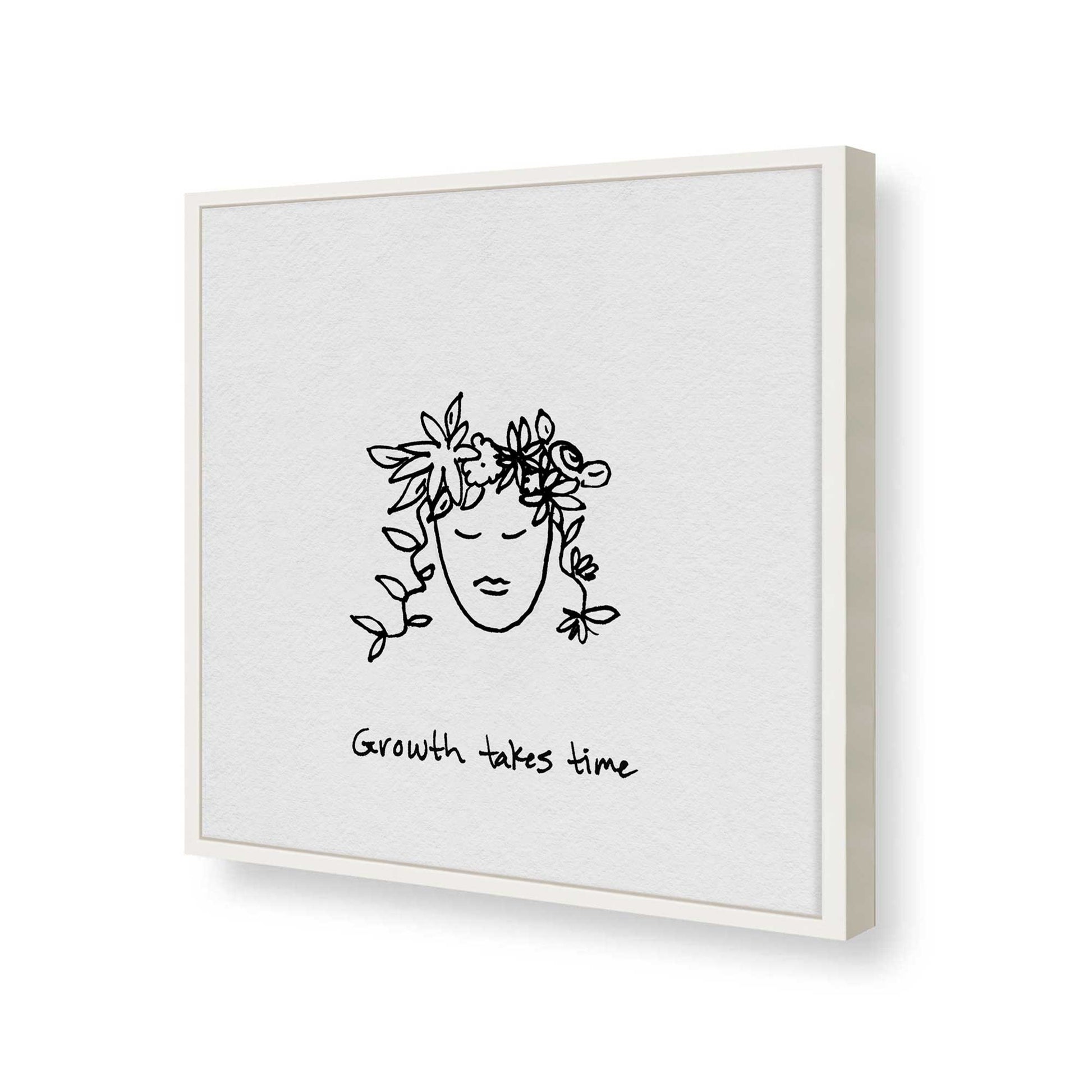 [Color:Opaque White], Picture of art in a Opaque White frame of the corner