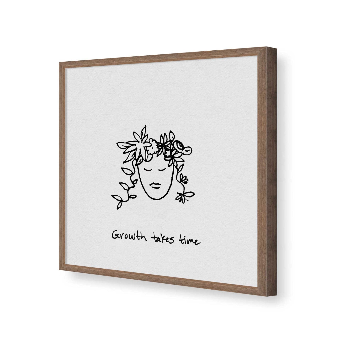 [Color:Walnut], Picture of art in a Walnut frame of the corner