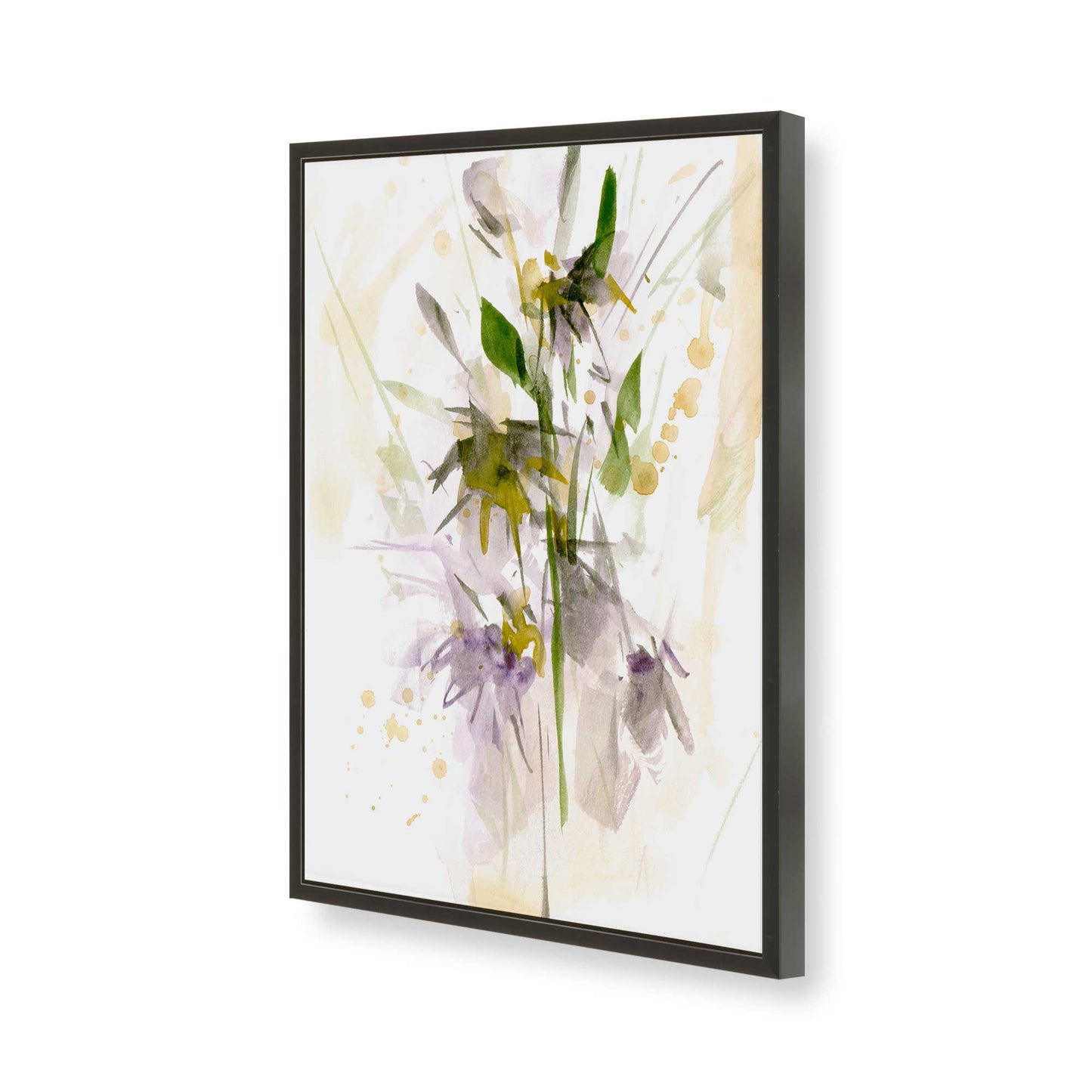 [Color:Satin Black], Picture of art in a Satin Black frame of the corner