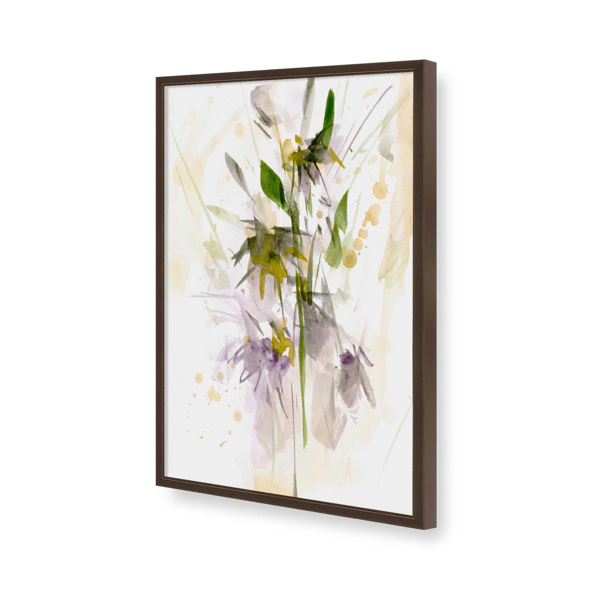 [Color:Brown], Picture of art in a Brown frame of the corner