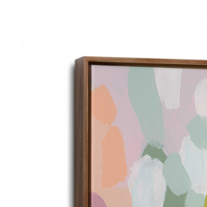 [Color:Walnut], Picture of art in a Walnut frame at an angle