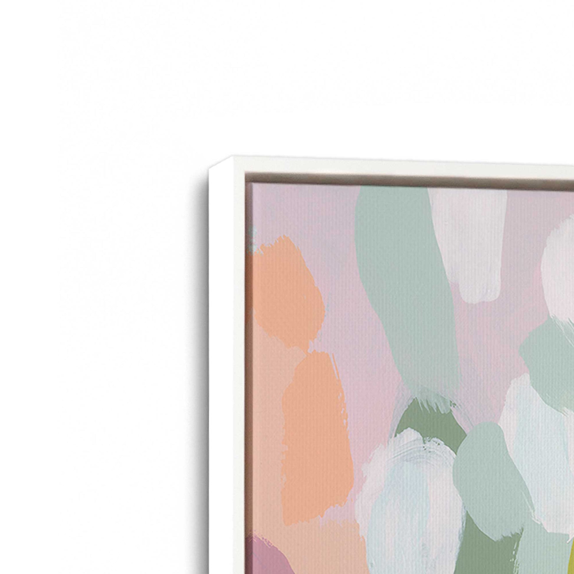 [Color:Opaque White], Picture of art in a White frame at an angle