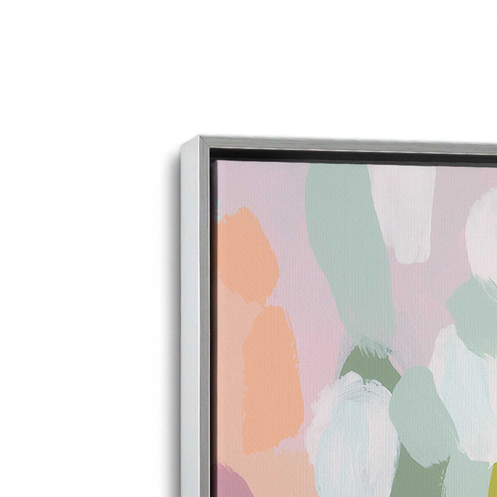 [Color:Polished Chrome], Picture of art in a Polished Chrome frame at an angle