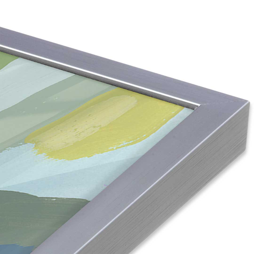 [Color:Polished Chrome], Picture of art in a Polished Chrome frame at an angle