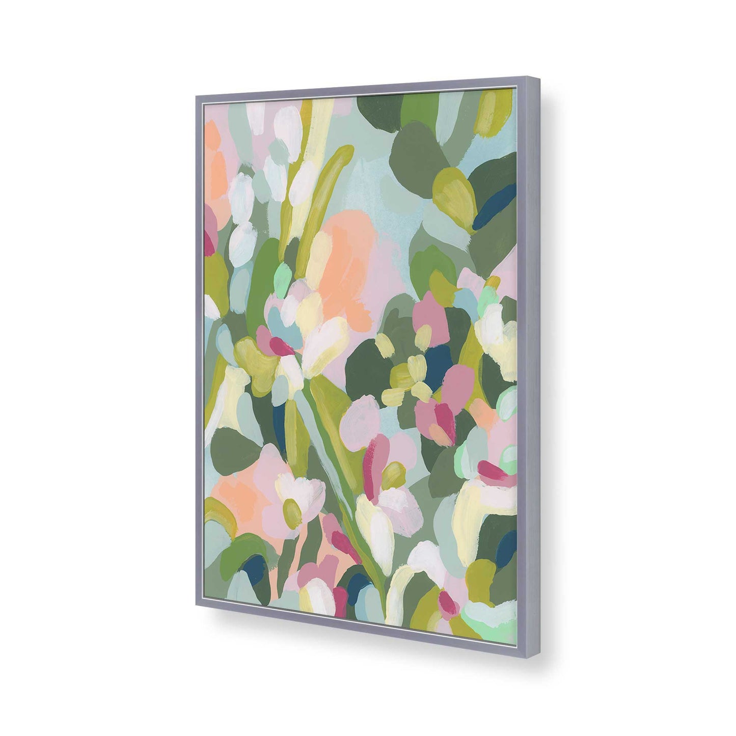 [Color:Polished Chrome], Picture of art in a Polished Chrome frame of the corner