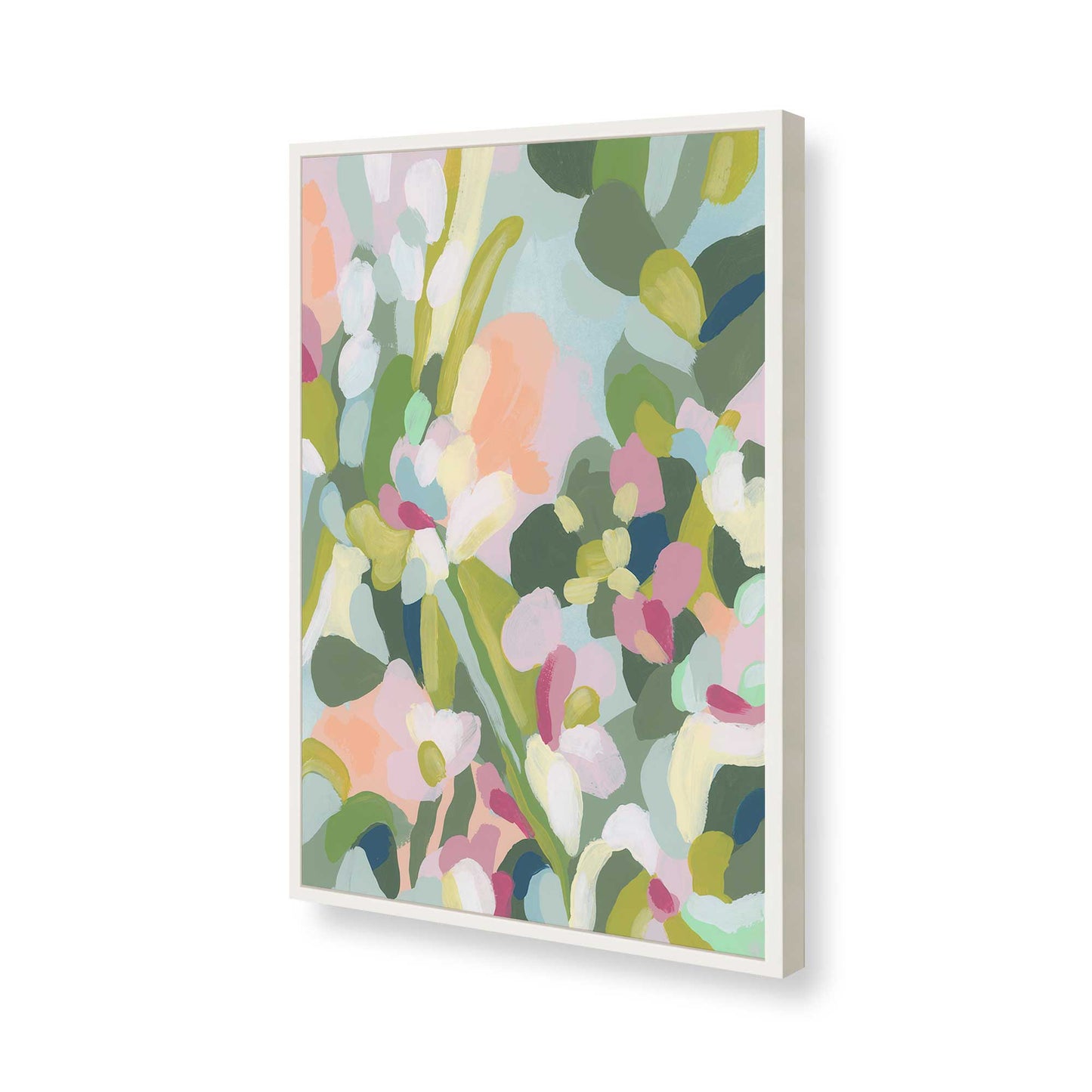 [Color:Opaque White], Picture of art in a Opaque White frame of the corner