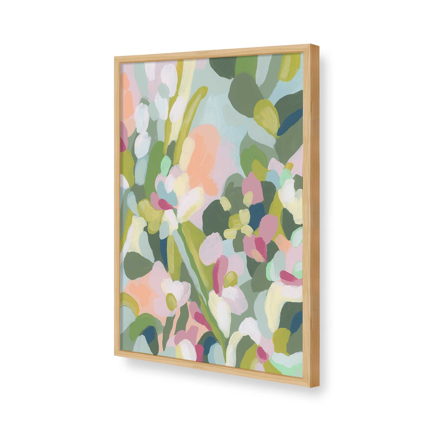 [Color:American Maple], Picture of art in a American Maple frame of the corner