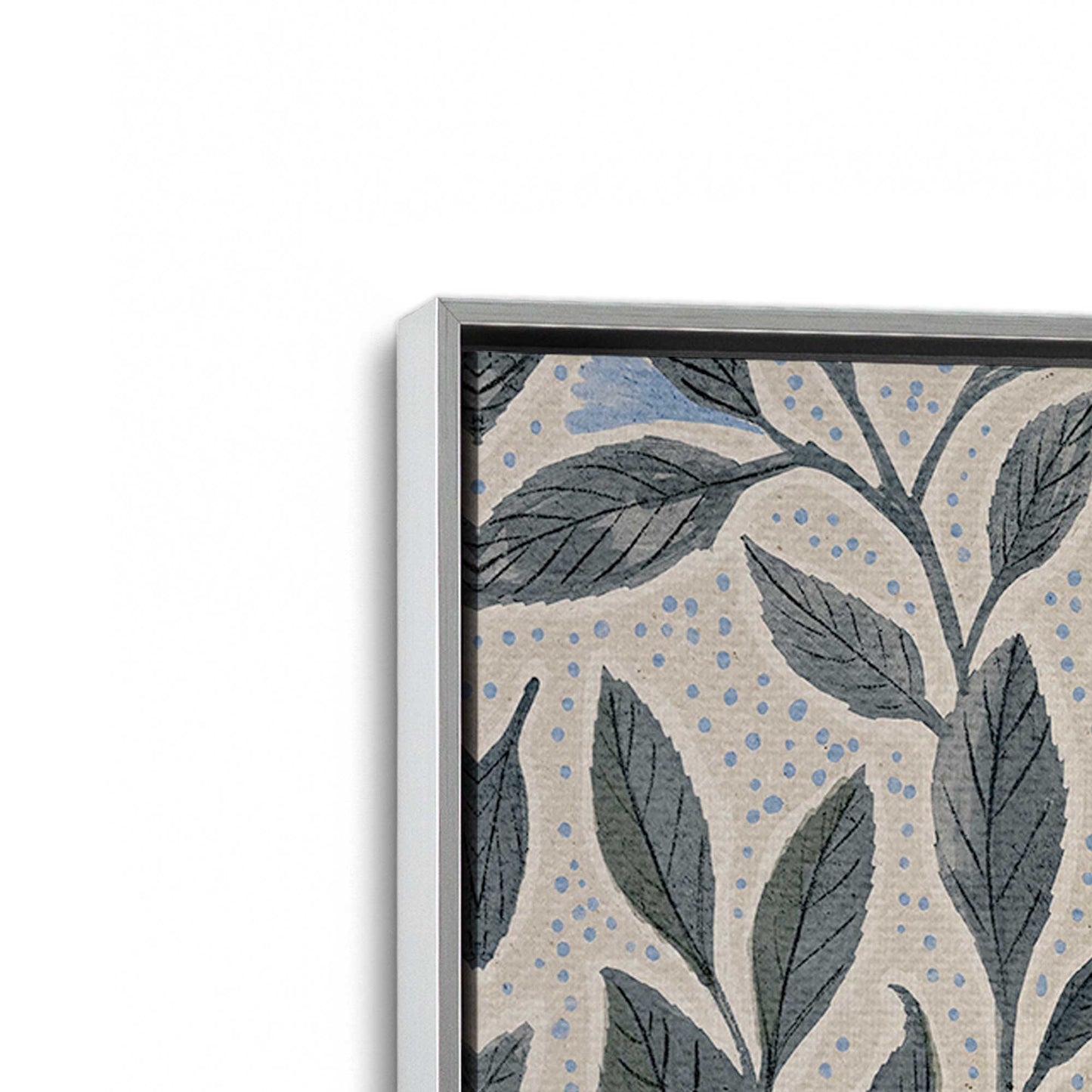 [Color:Polished Chrome], Picture of art in a Polished Chrome frame at an angle