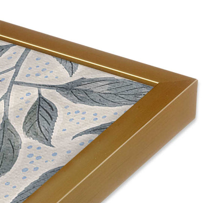 [Color:Polished Gold], Picture of art in a Polished Gold frame at an angle