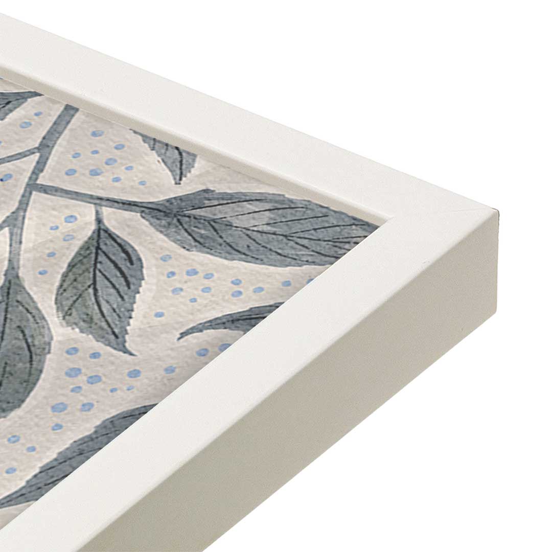 [Color:Opaque White], Picture of art in a Opaque White frame at an angle