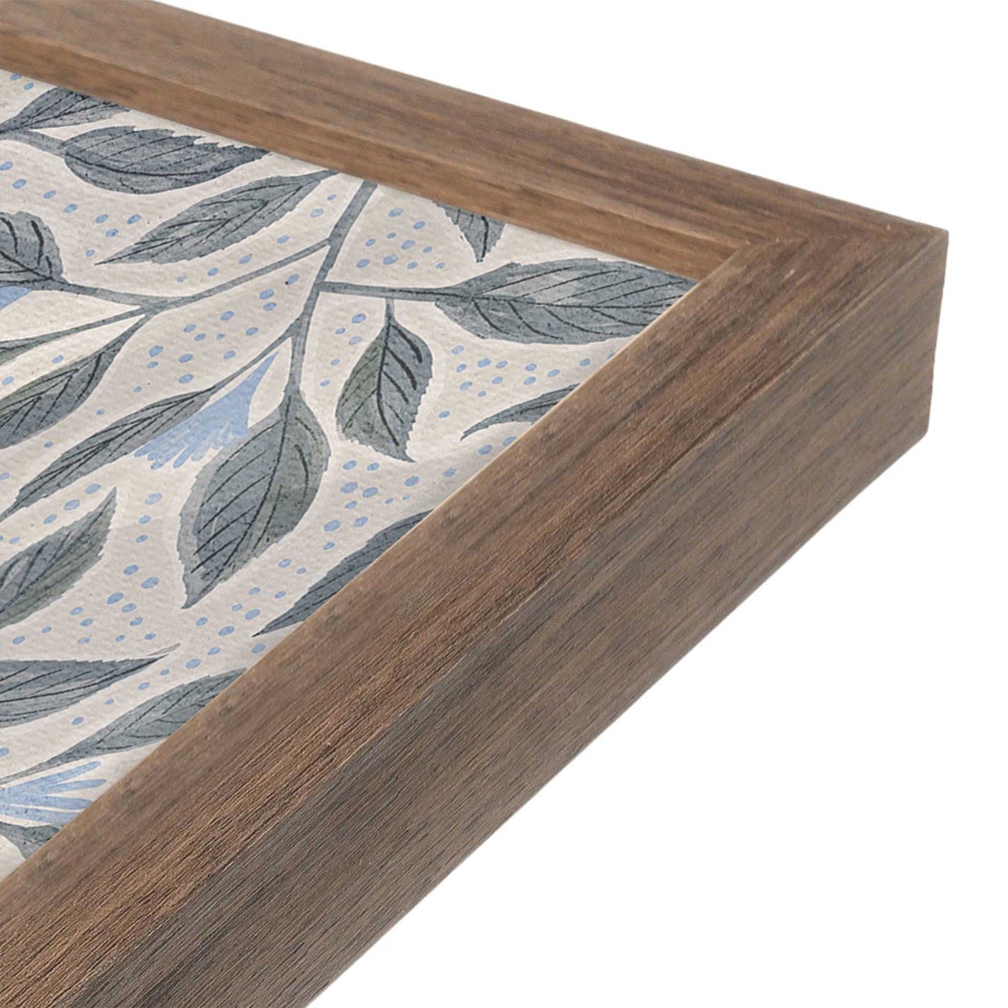 [Color:Walnut], Picture of art in a Walnut frame at an angle