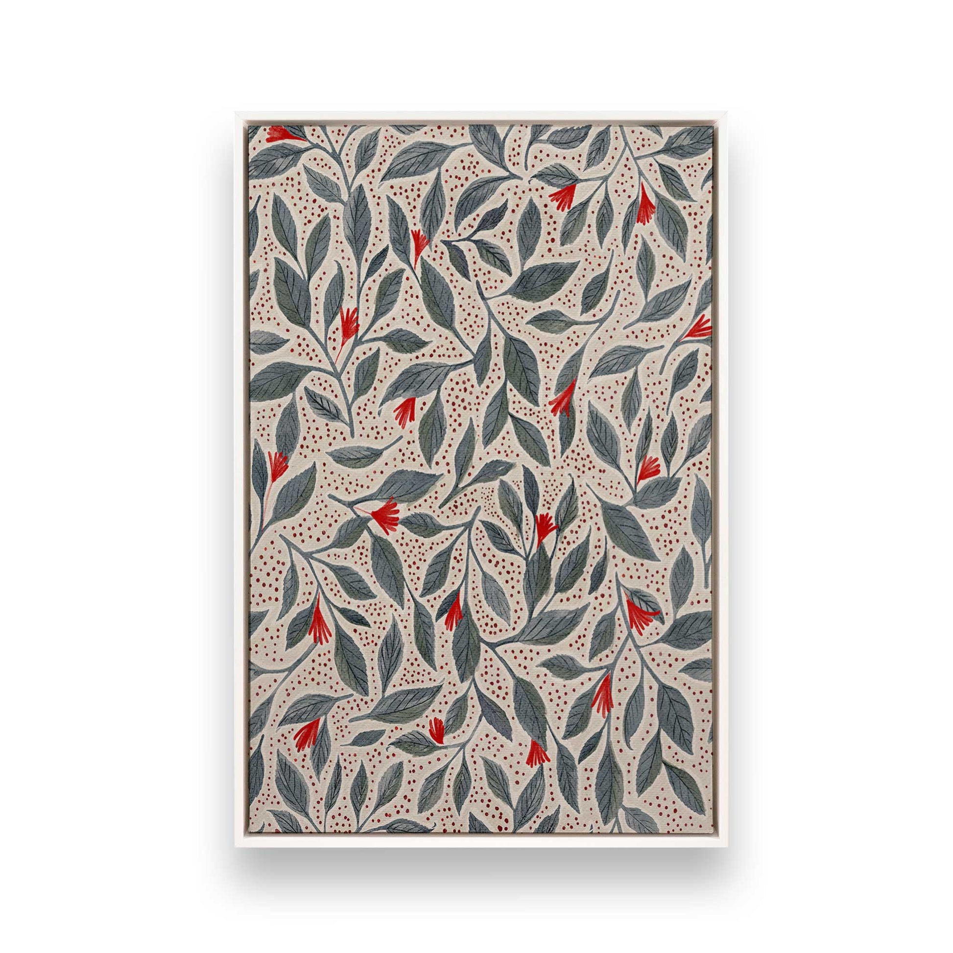 [Color:Opaque White], Picture of art in a White frame
