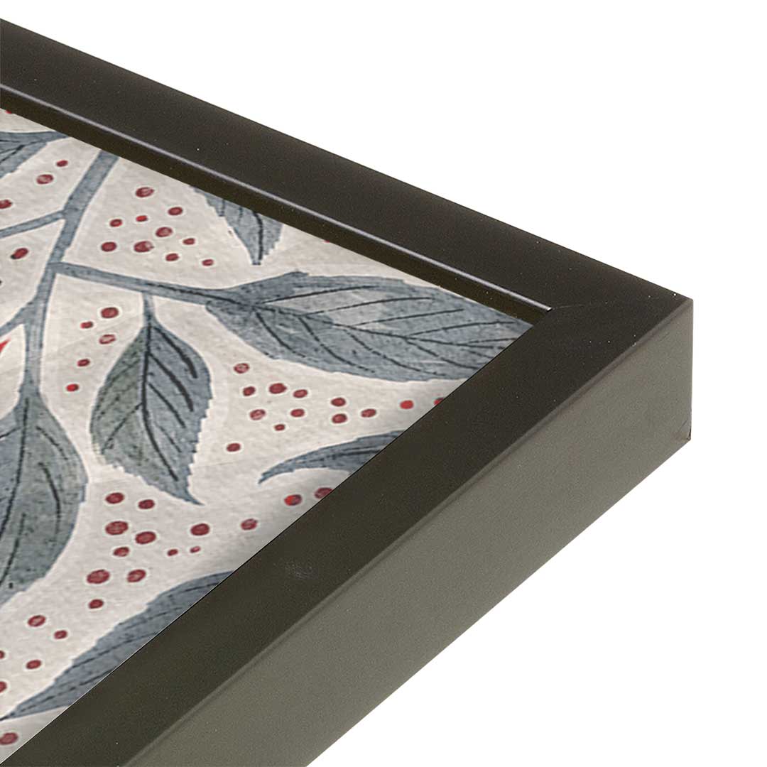 [Color:Satin Black], Picture of art in a Satin Black frame at an angle