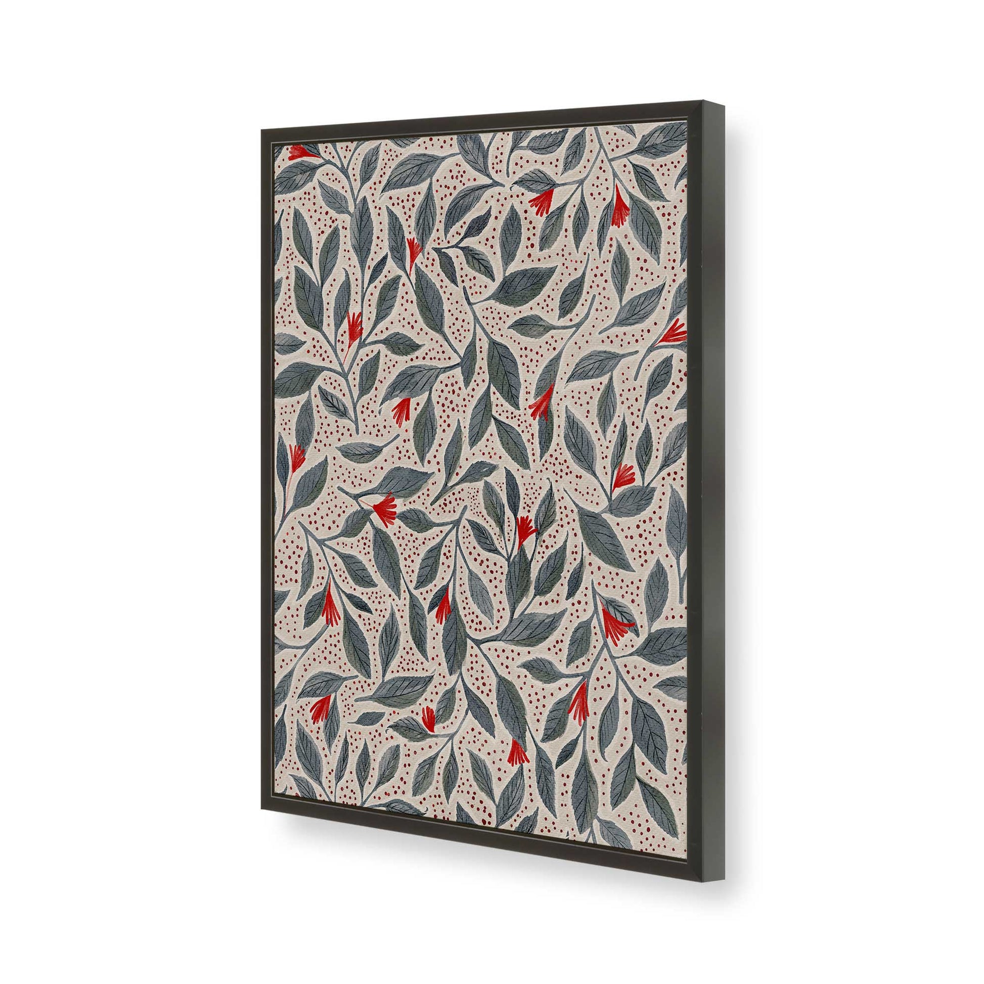 [Color:Satin Black], Picture of art in a Satin Black frame of the corner