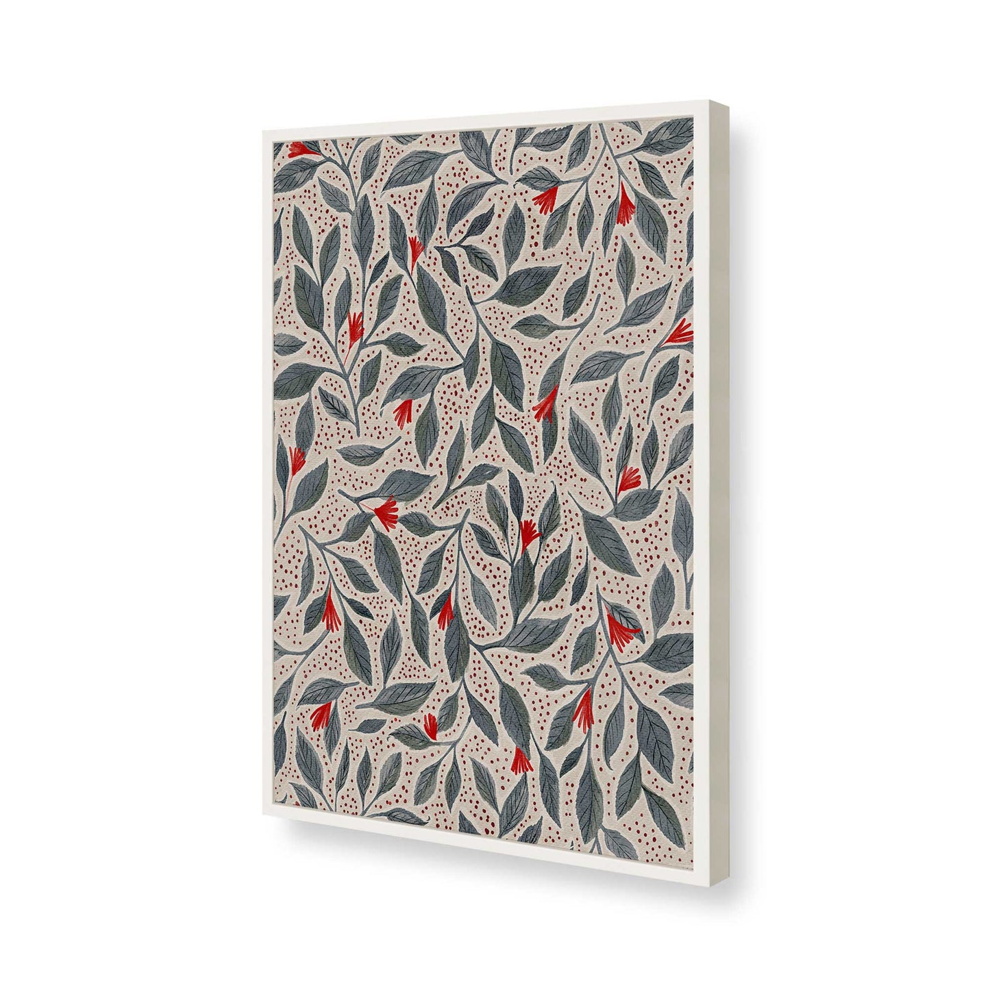 [Color:Opaque White], Picture of art in a Opaque White frame of the corner