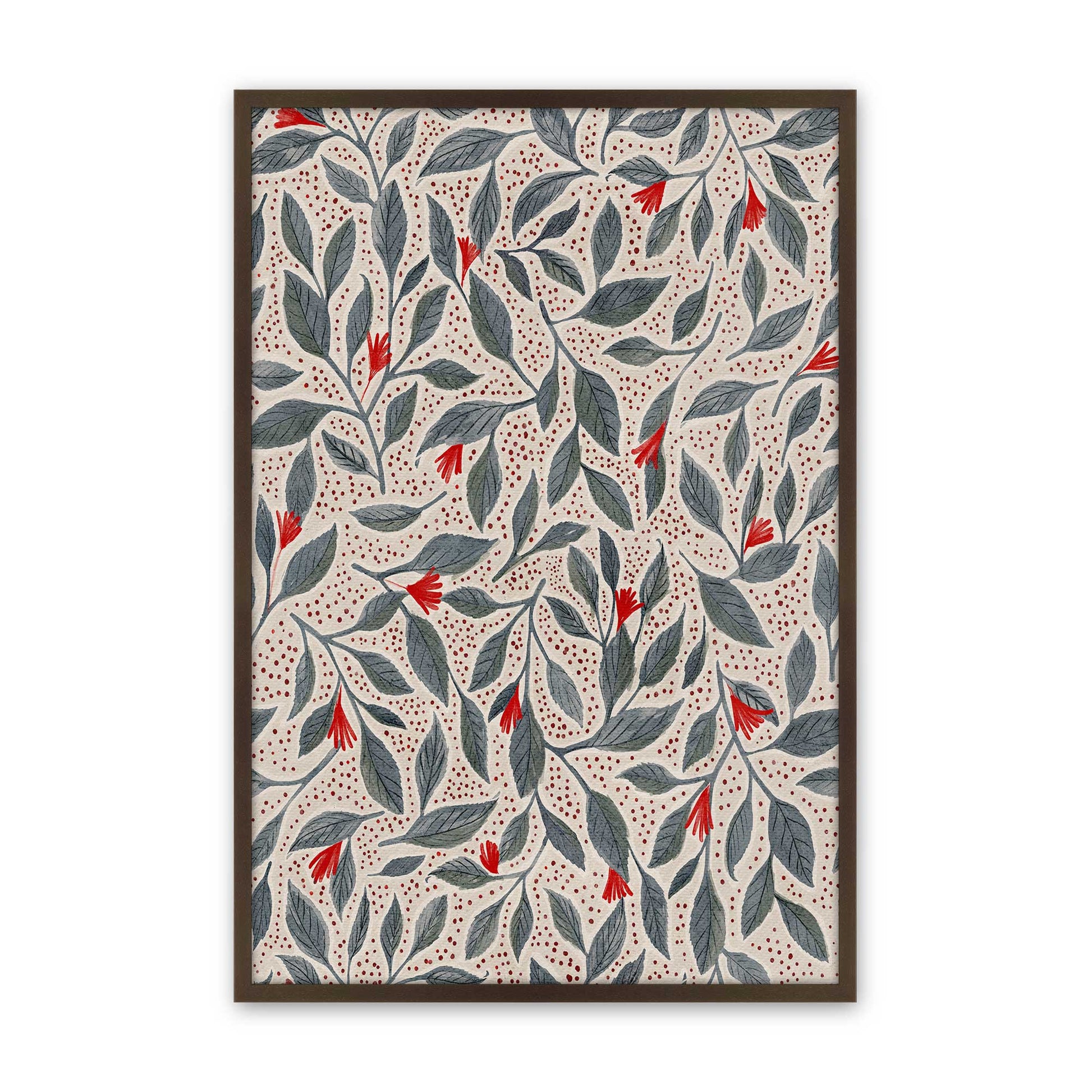 [Color:Brown], Picture of art in a Brown frame