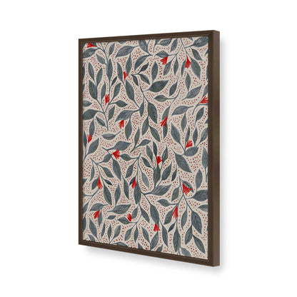 [Color:Brown], Picture of art in a Brown frame of the corner
