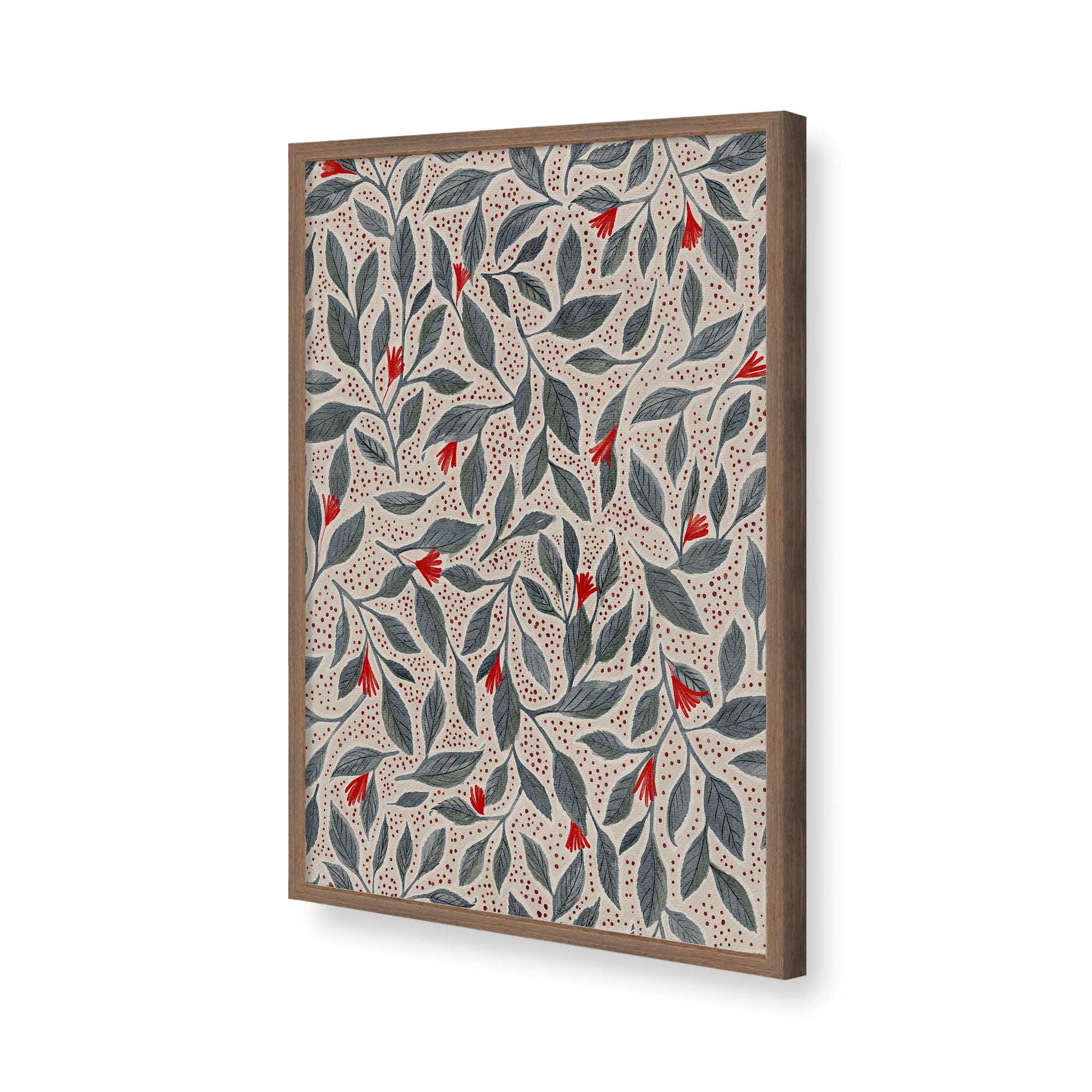 [Color:Walnut], Picture of art in a Walnut frame of the corner