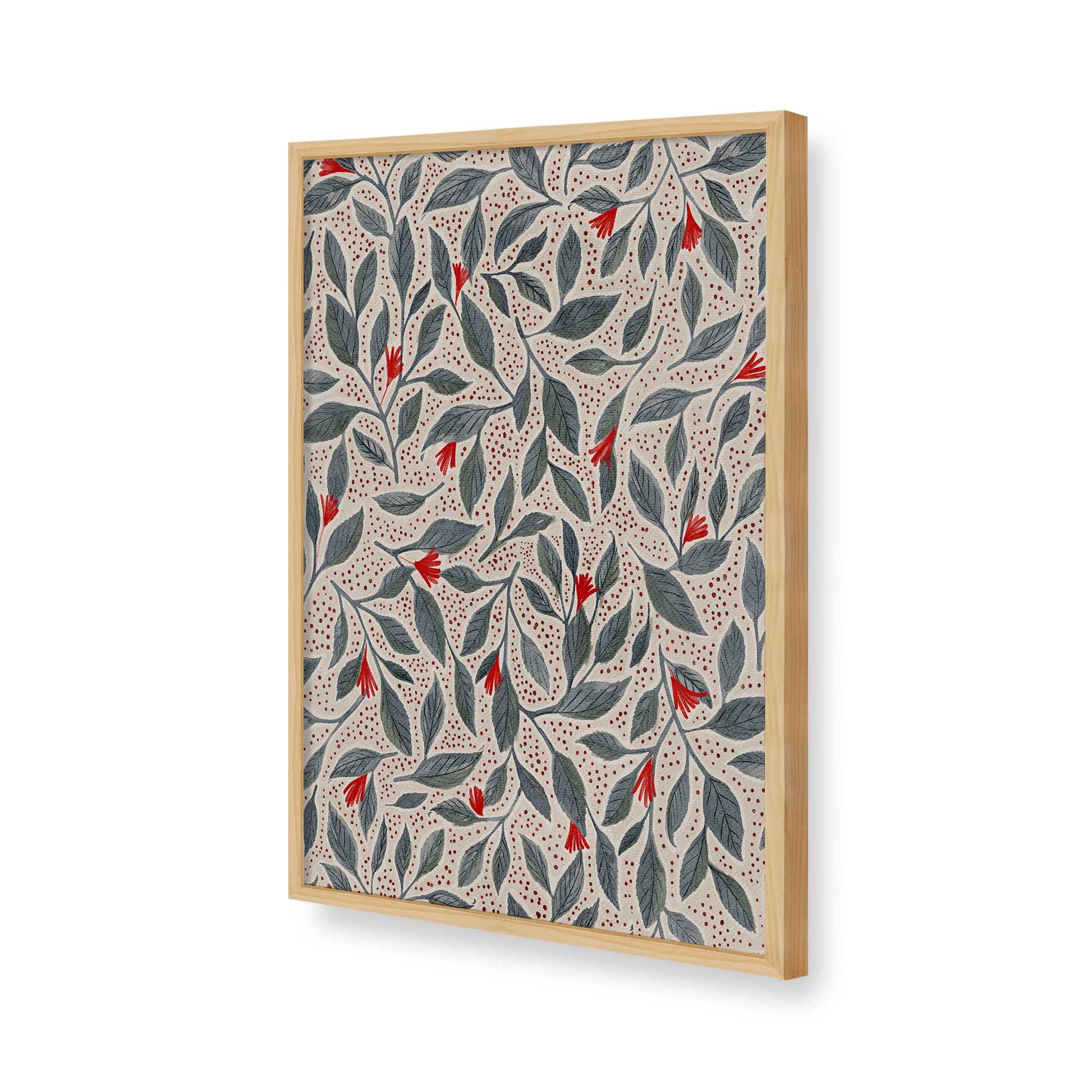 [Color:American Maple], Picture of art in a American Maple frame of the corner