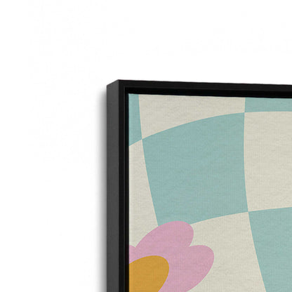 [Color:Satin Black], Picture of art in a Satin Black frame at an angle