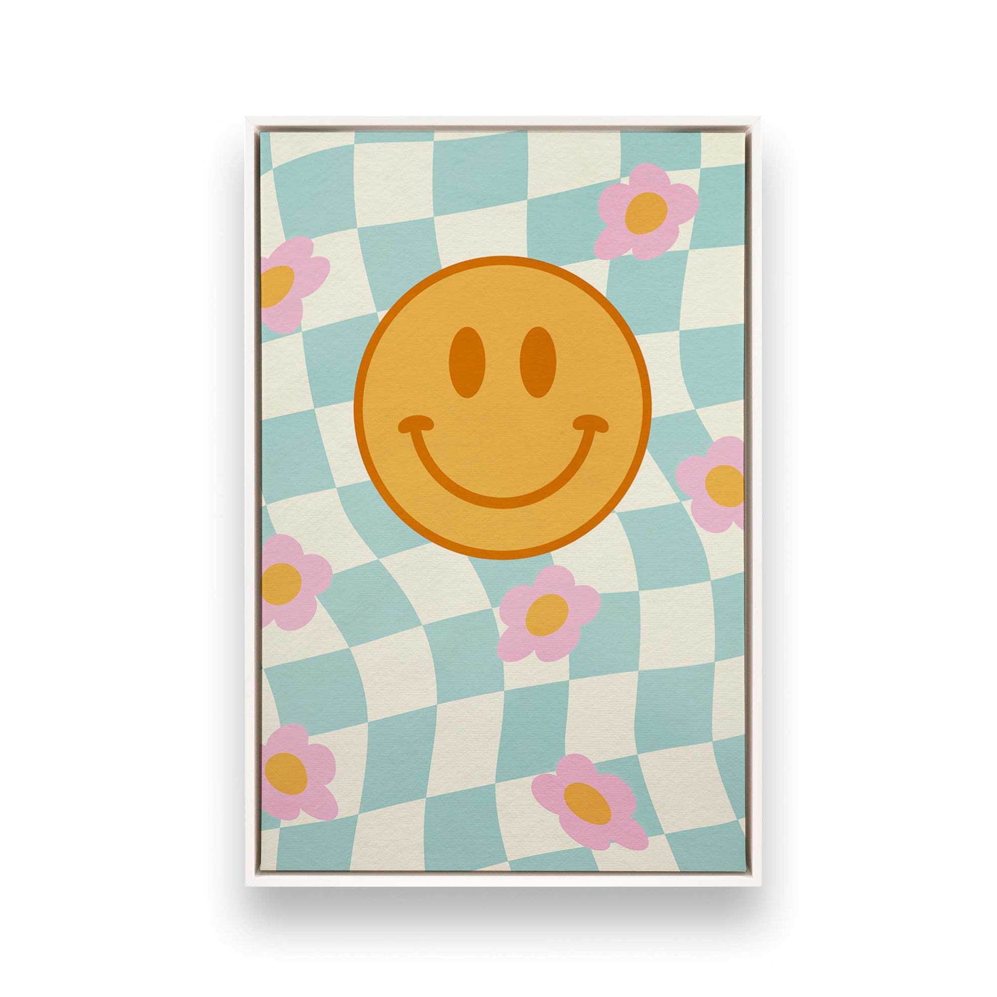 [Color:Opaque White], Picture of art in a White frame