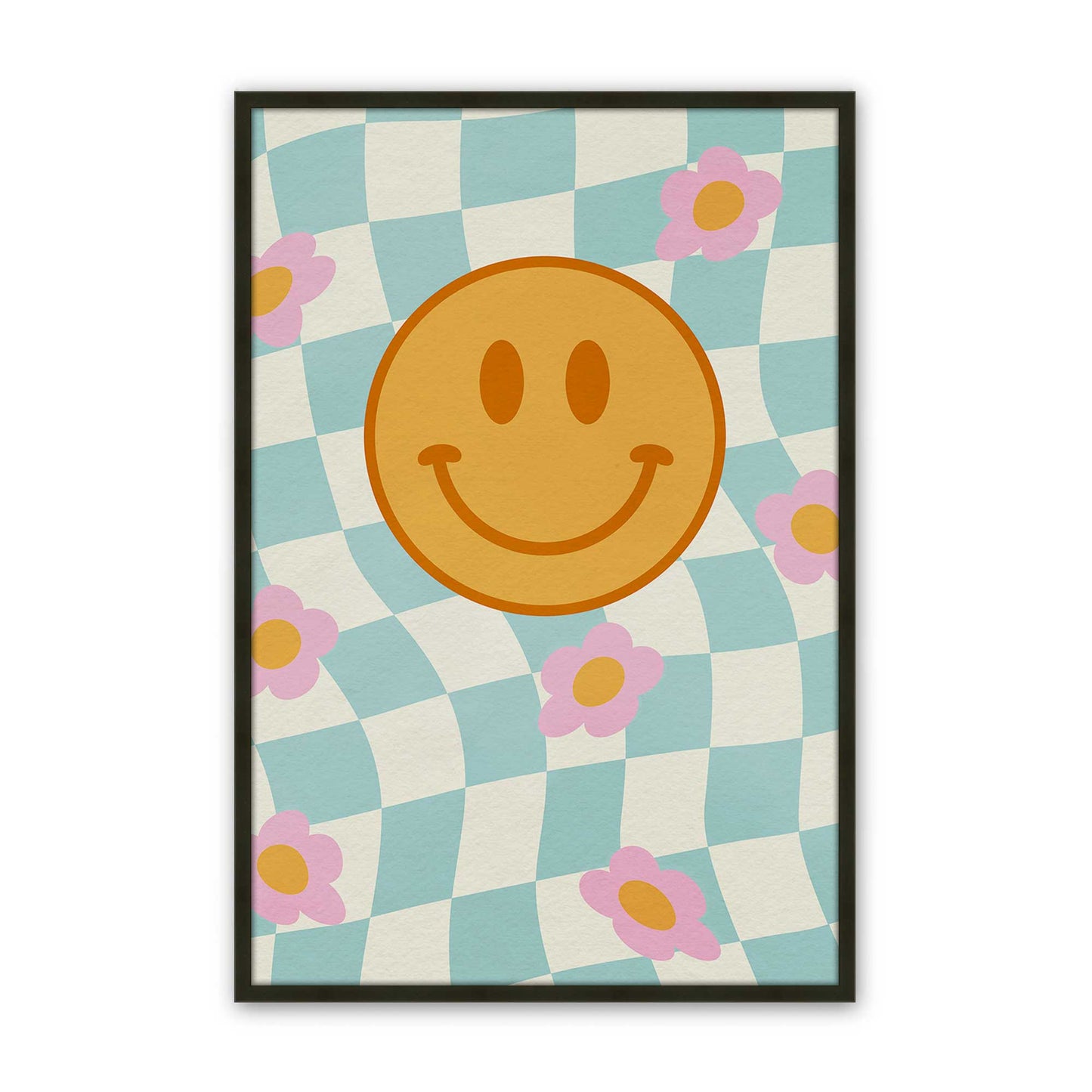 [Color:Satin Black], Picture of art in a Satin Black frame