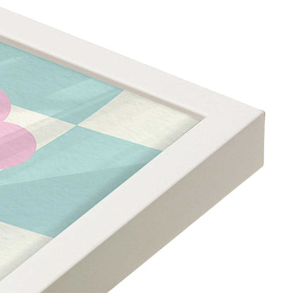 [Color:Opaque White], Picture of art in a Opaque White frame at an angle