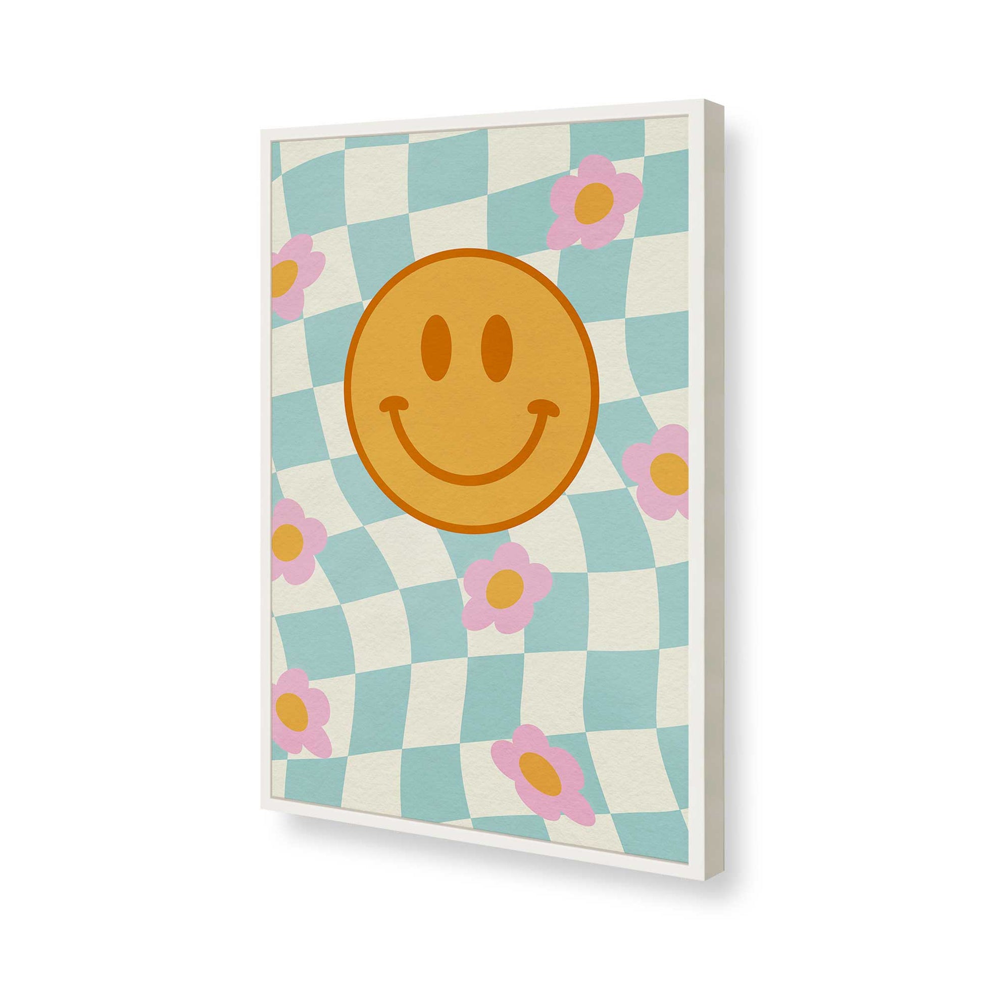 [Color:Opaque White], Picture of art in a Opaque White frame of the corner