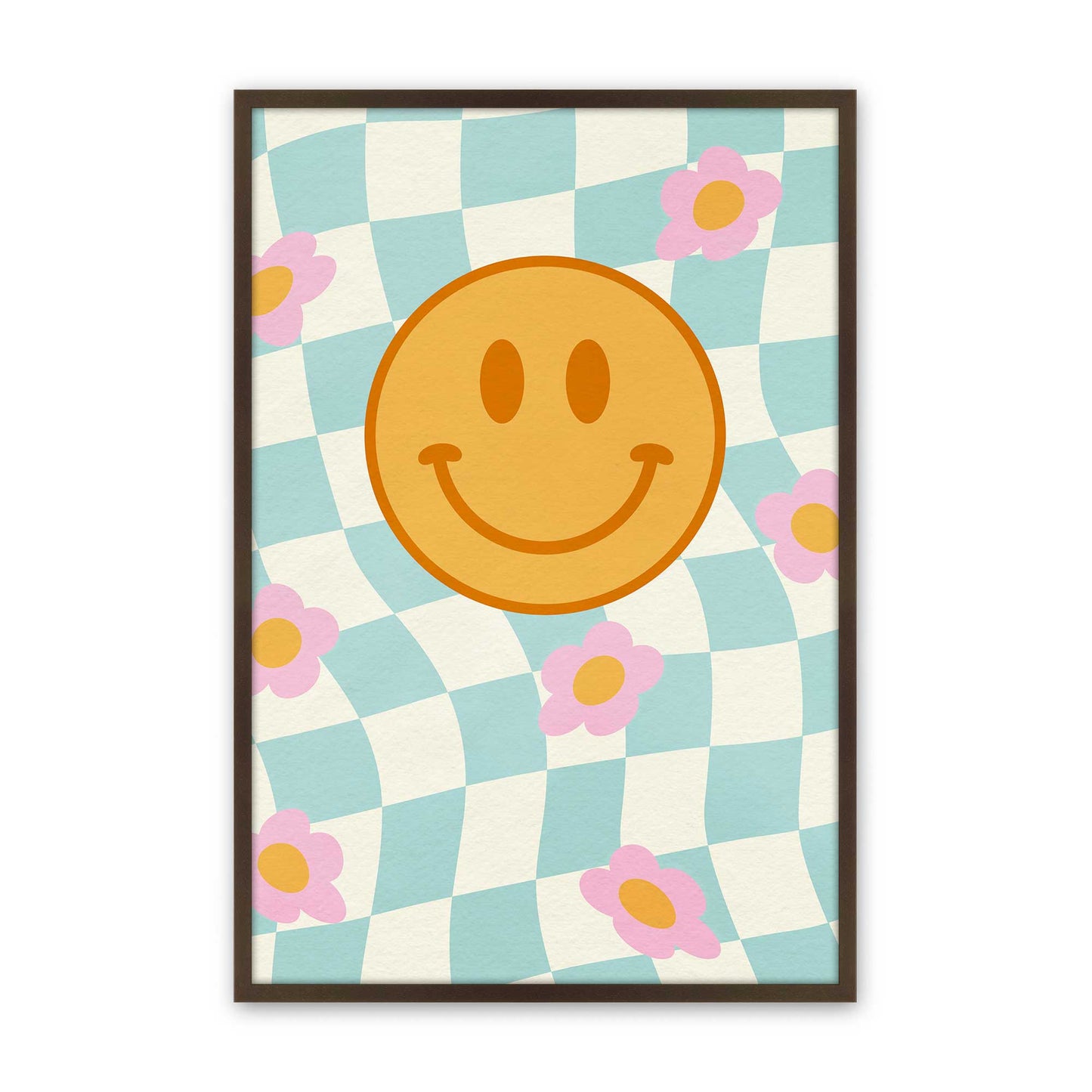 [Color:Brown], Picture of art in a Brown frame