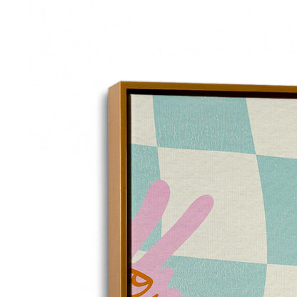 [Color:Polished Gold], Picture of art in a Polished Gold frame at an angle