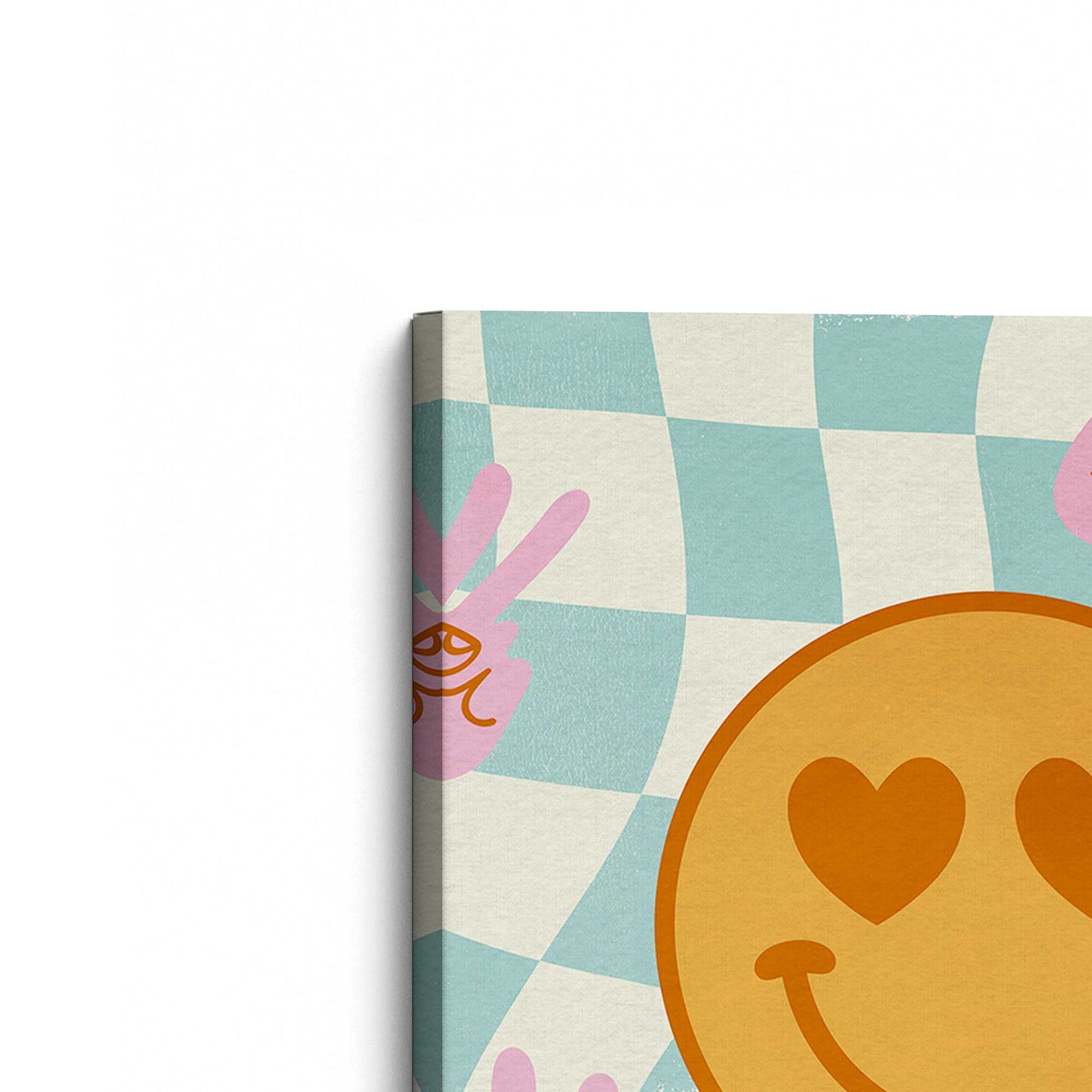 [Color:Stretched Canvas], Picture of the corner of the art