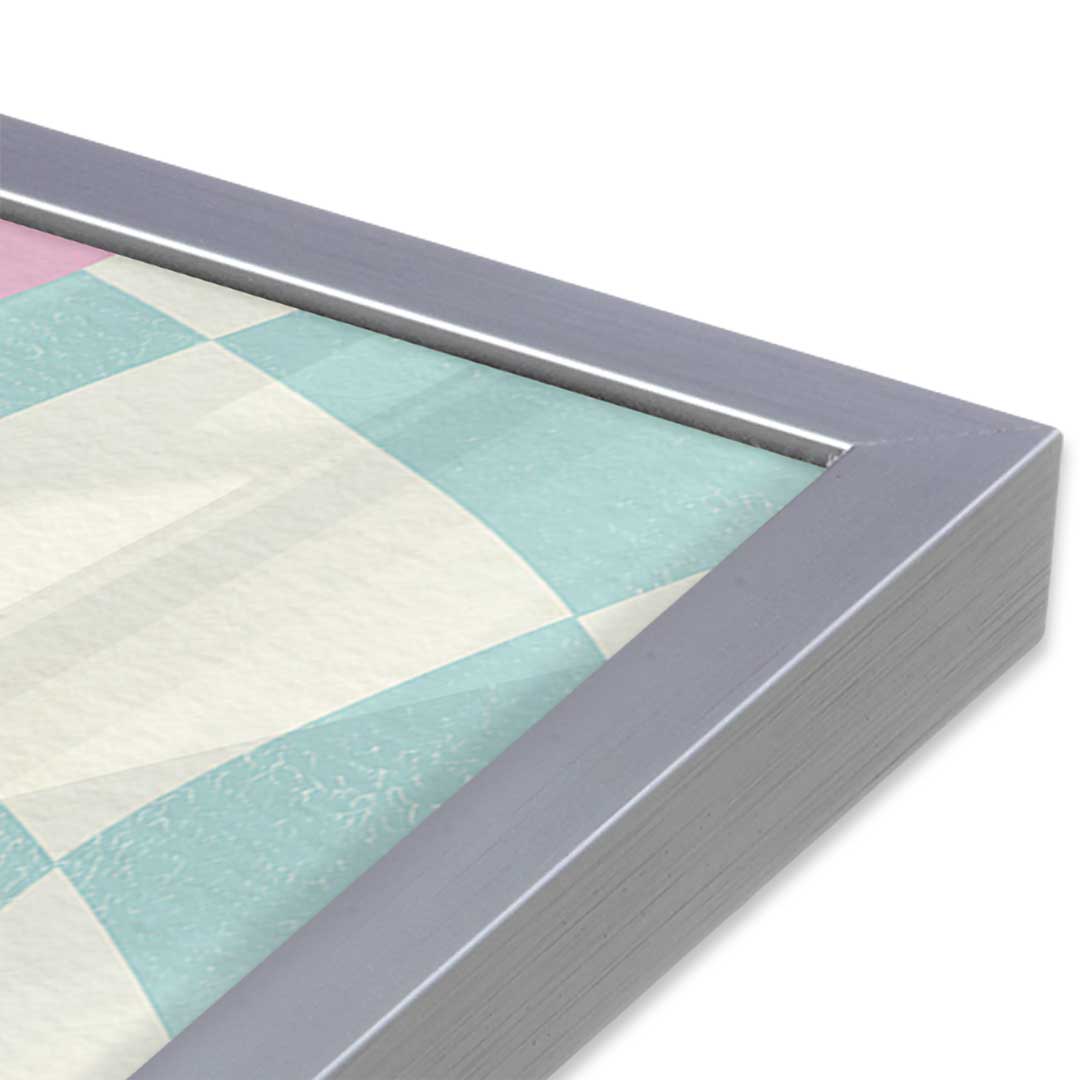 [Color:Polished Chrome], Picture of art in a Polished Chrome frame at an angle