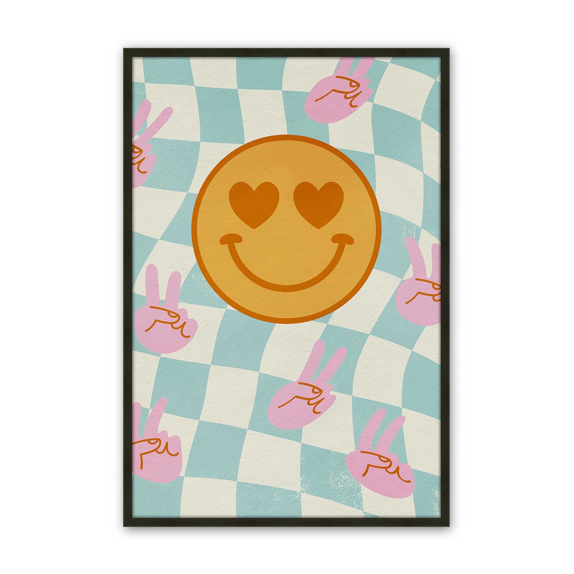 [Color:Satin Black], Picture of art in a Satin Black frame