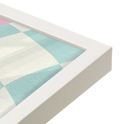 [Color:Opaque White], Picture of art in a Opaque White frame at an angle
