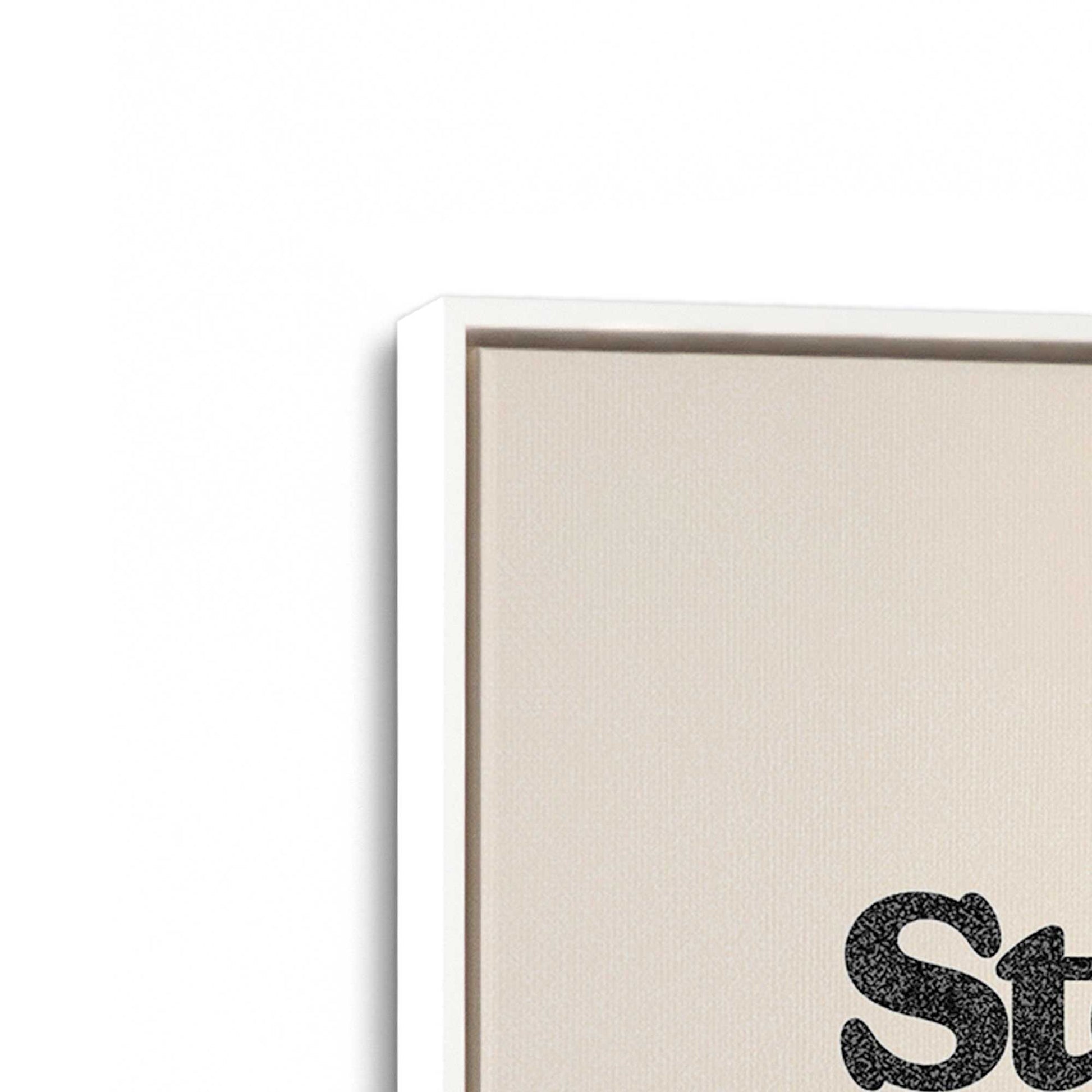 [Color:Opaque White], Picture of art in a White frame at an angle