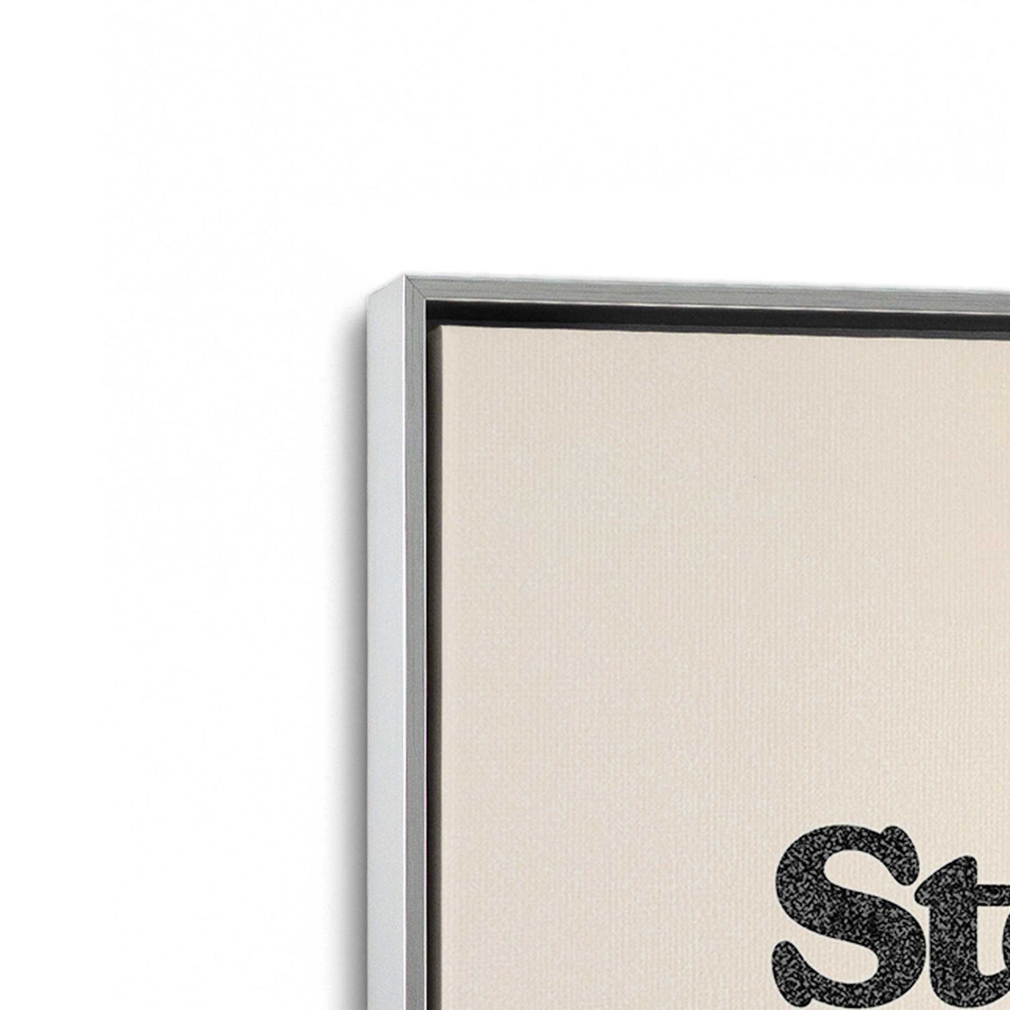 [Color:Polished Chrome], Picture of art in a Polished Chrome frame at an angle